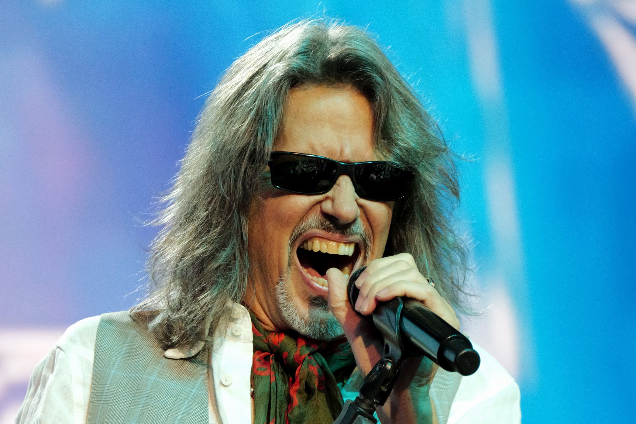 Kelly Hansen performing with Foreigner in New York in September 2025