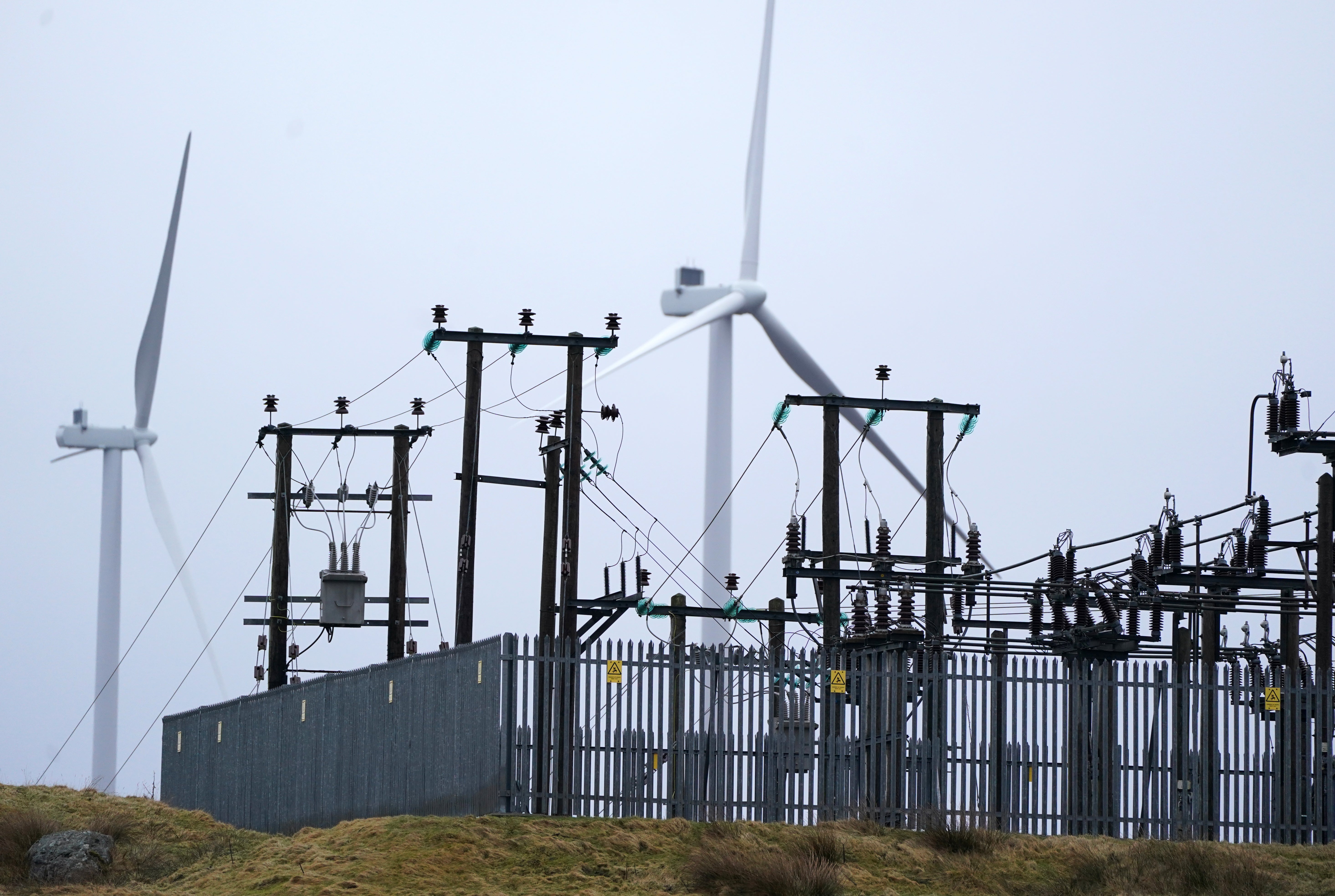 A general view of the Viking windfarm SSE Renewables at Voe in Shetland