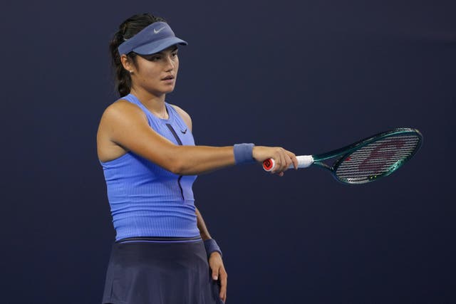 <p>Emma Raducanu will not play in two exhibition matches next month (Andy Wong/AP)</p>