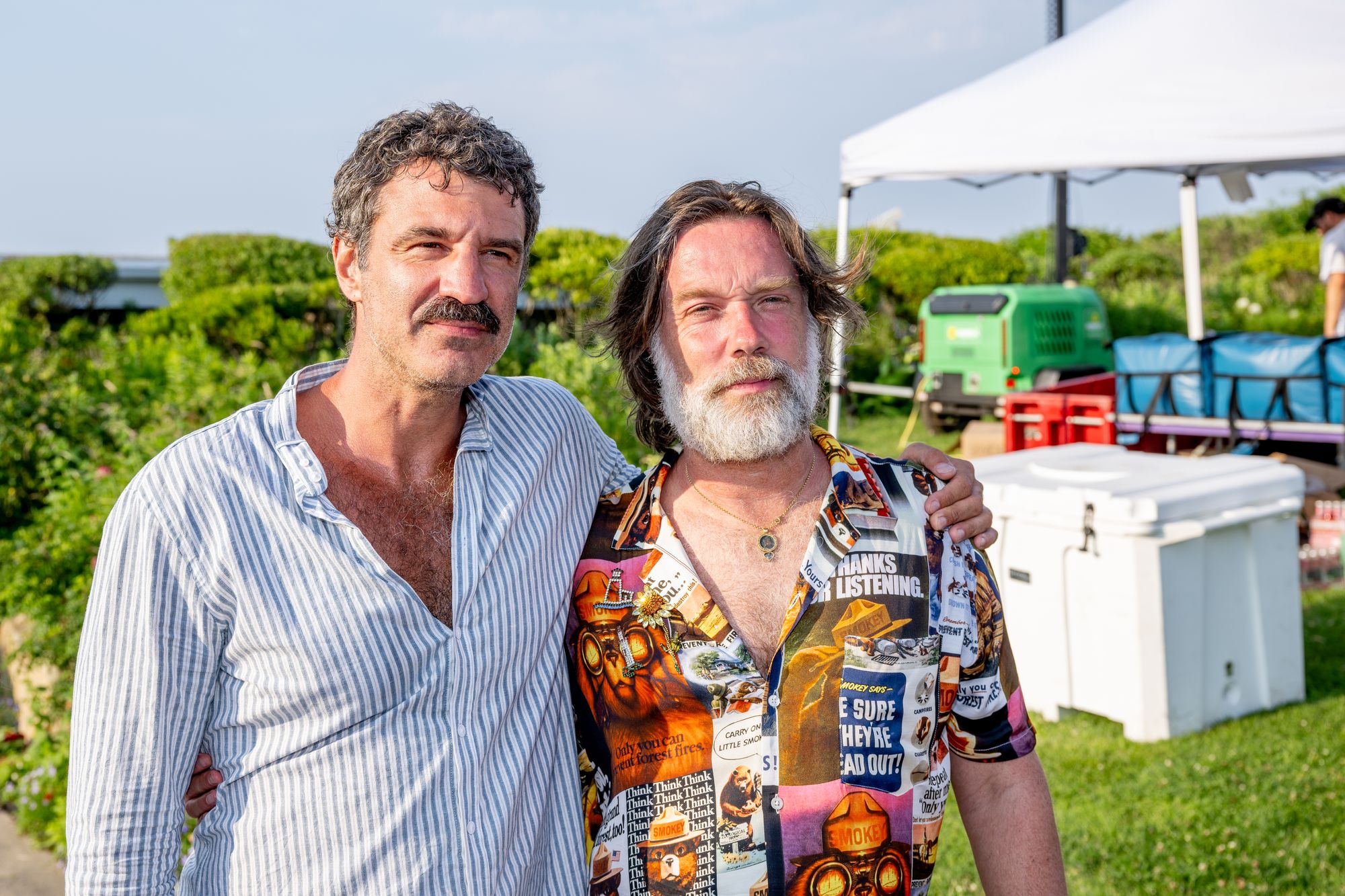 With Jörn Weisbrodt at Wainwright’s 50th birthday party in 2023