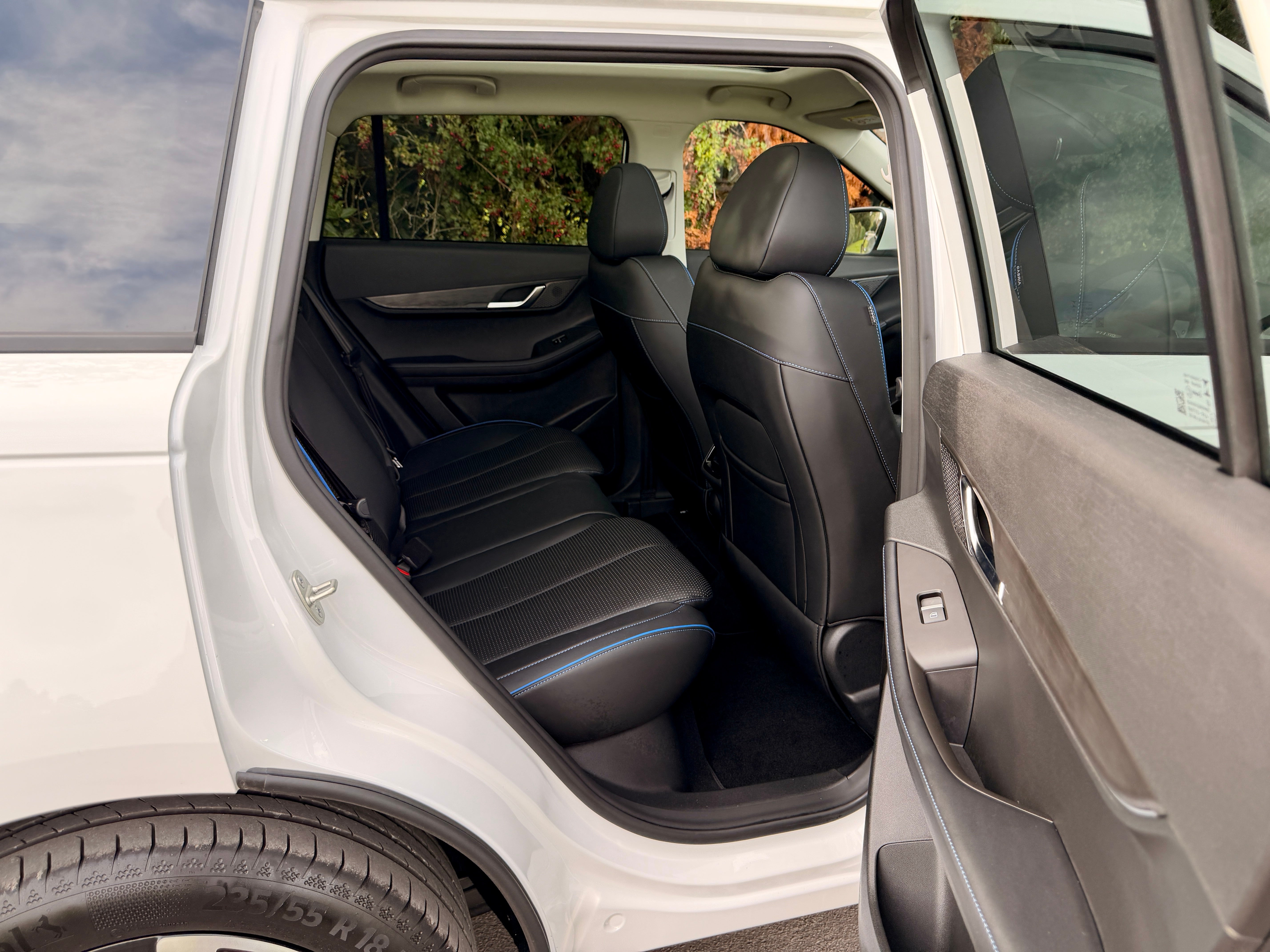Rear space is okay, but things are brightened up by the top spec model's panoramic sunroof