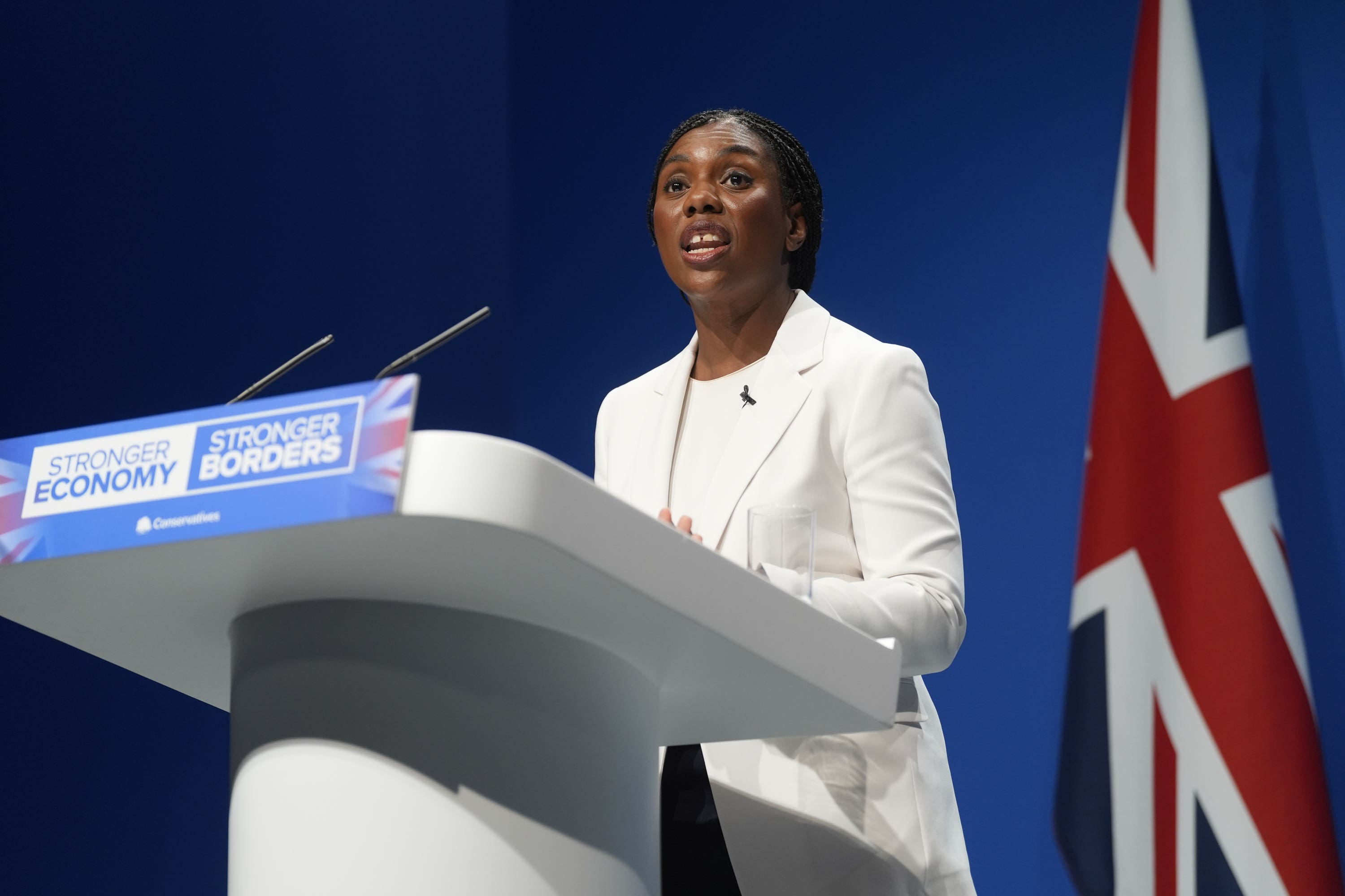 Conservative Party leader Kemi Badenoch will close the party conference in Manchester (Danny Lawson/PA)