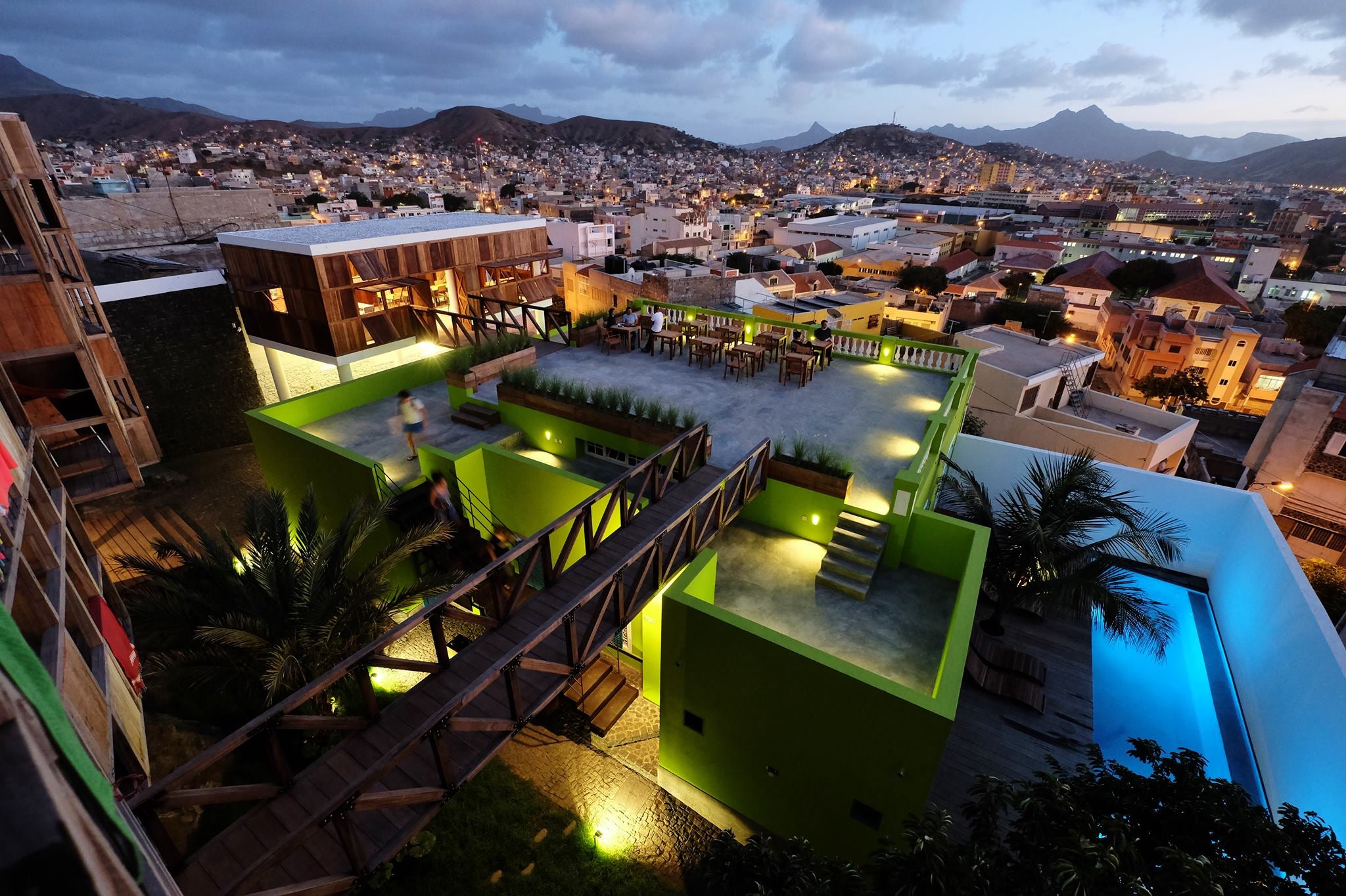 Terra Lodge enjoys an elevated position in Mindelo
