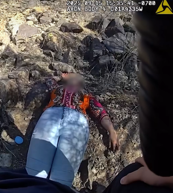 The lost hiker told police she had been stranded for a day and was hoping someone would find her