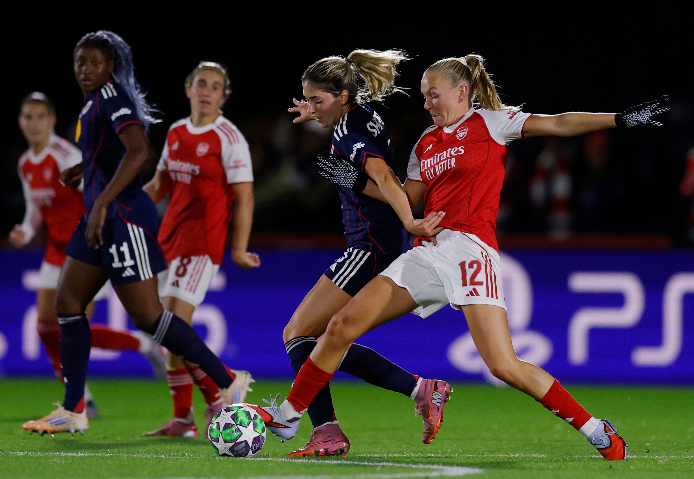 Arsenal Women lost 2-1 at home to Lyon
