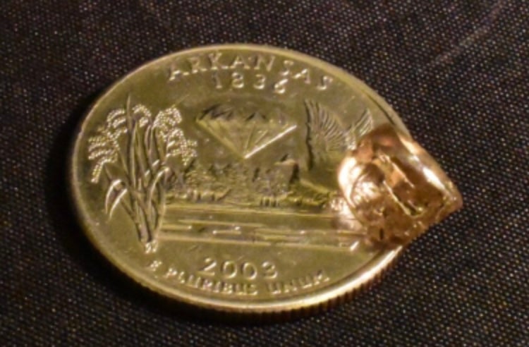 A couple has found a rare 2.7-carat white diamond in an Arkansas state park, with the husband praising Jesus for finding the gem