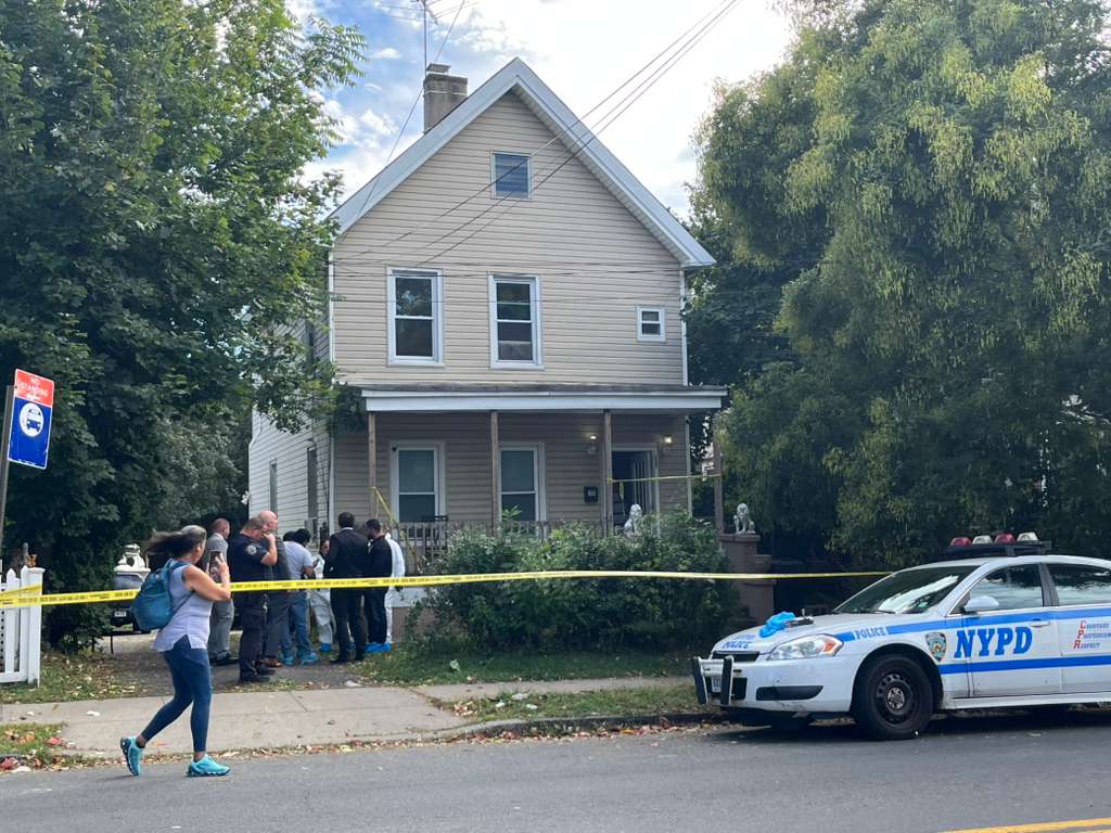 Neighbors of a New York teenager accused of decapitating his mom’s boyfriend said the youngster looked ‘relieved’ as he was taken away by police