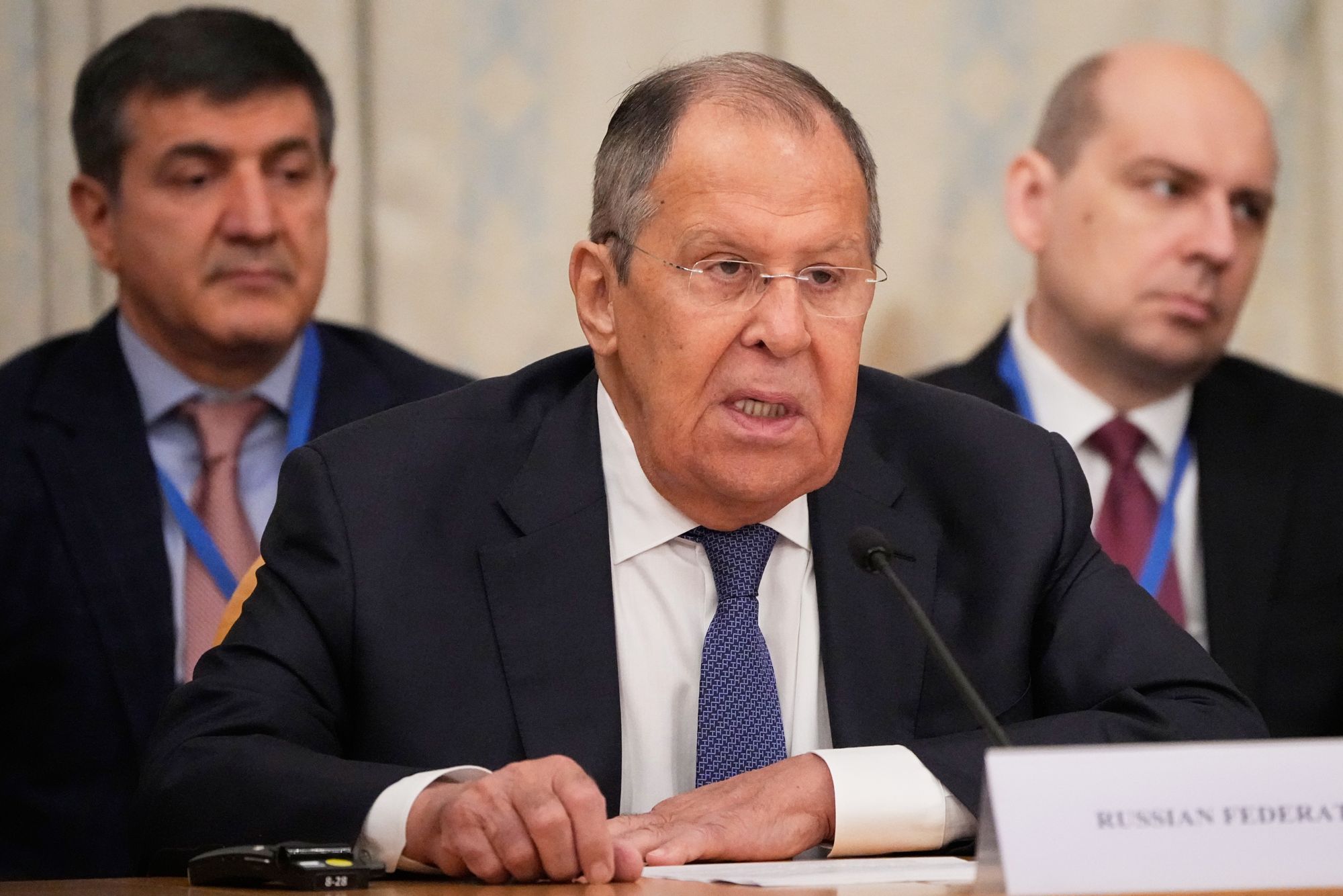 Russian Foreign Minister Sergei Lavrov was absent from a big Kremlin meeting this week that he would typically attend