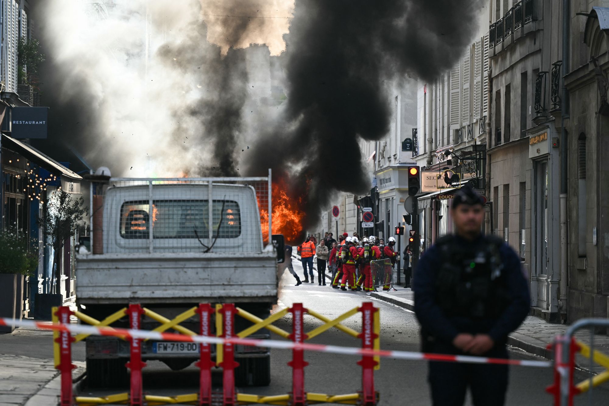 The explosion came a day after the resignation of PM Sebastien Lecornu