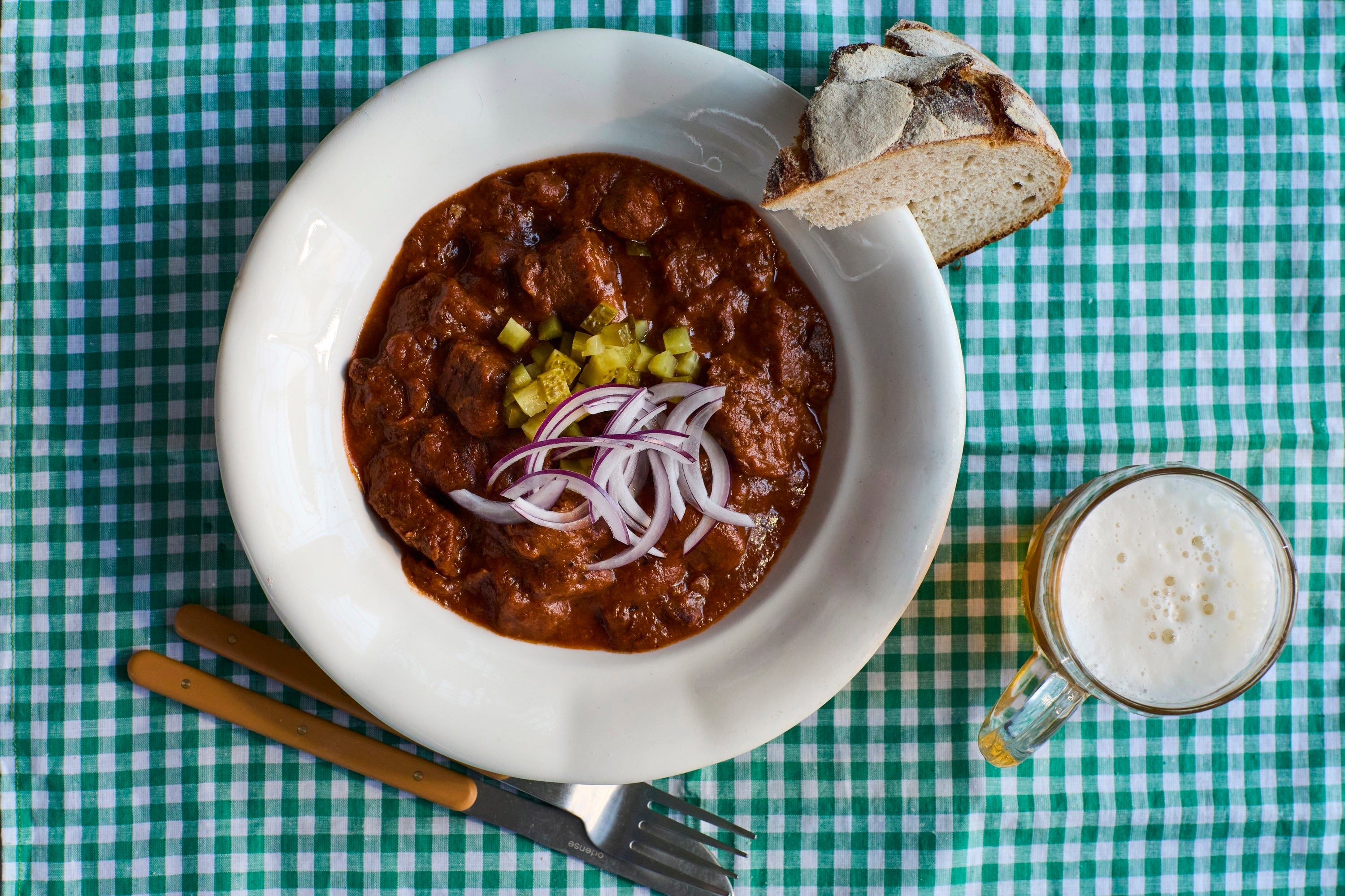 Marjoram, smoked meat and a sour twist make Czech goulash its own