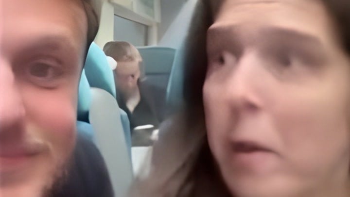 Rosie Jones and Lee Peart had wine thrown at them in ‘ableist and homophobic’ train attack