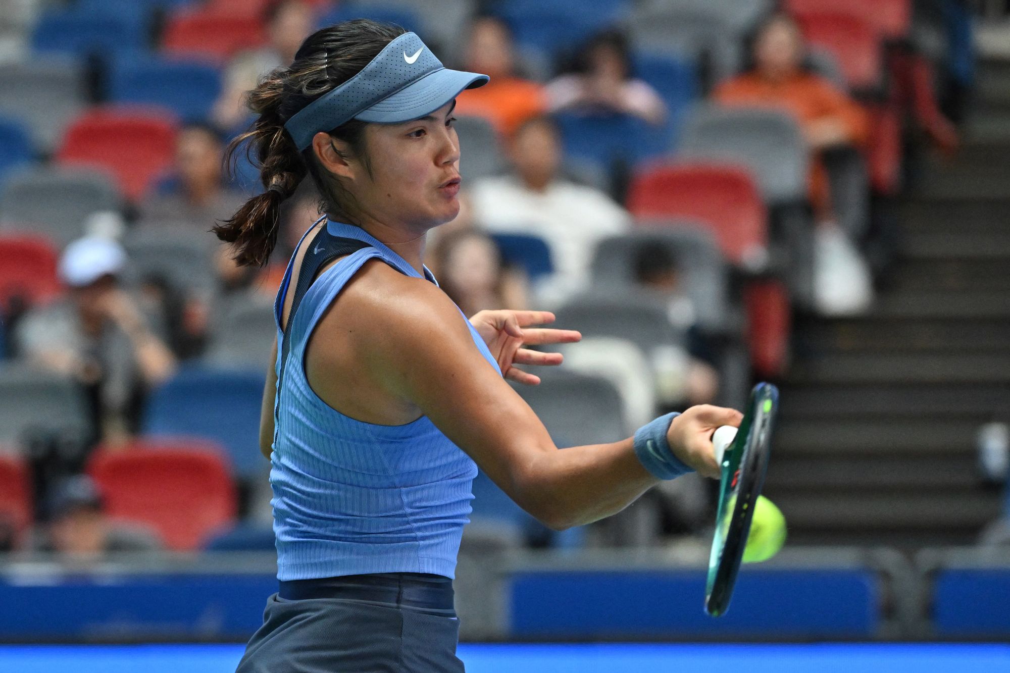 Raducanu showed signs of being ill from the first set