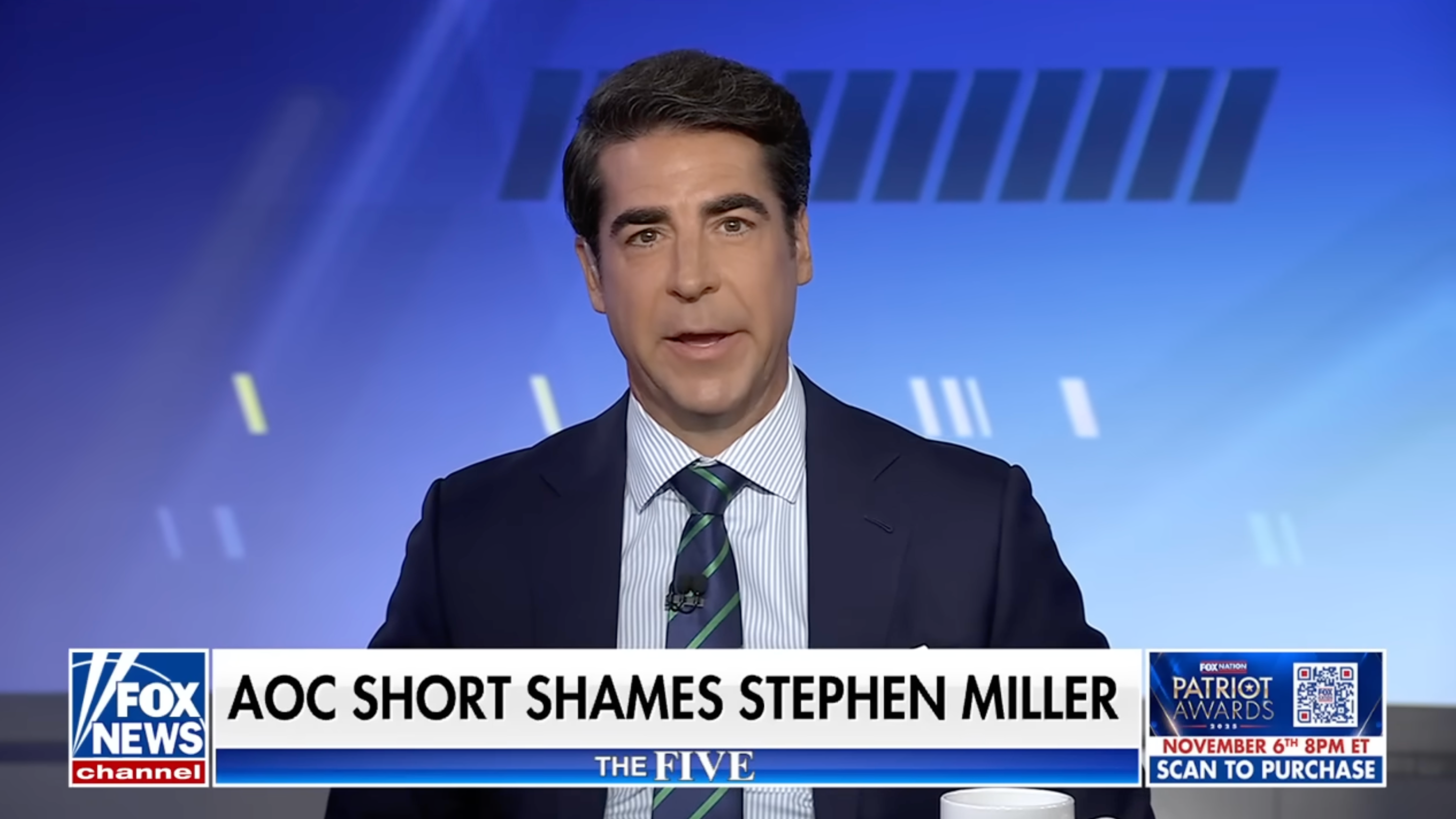 Jesse Watters addresses the Democrat’s ridicule of Miller on Fox's The Five on Tuesday