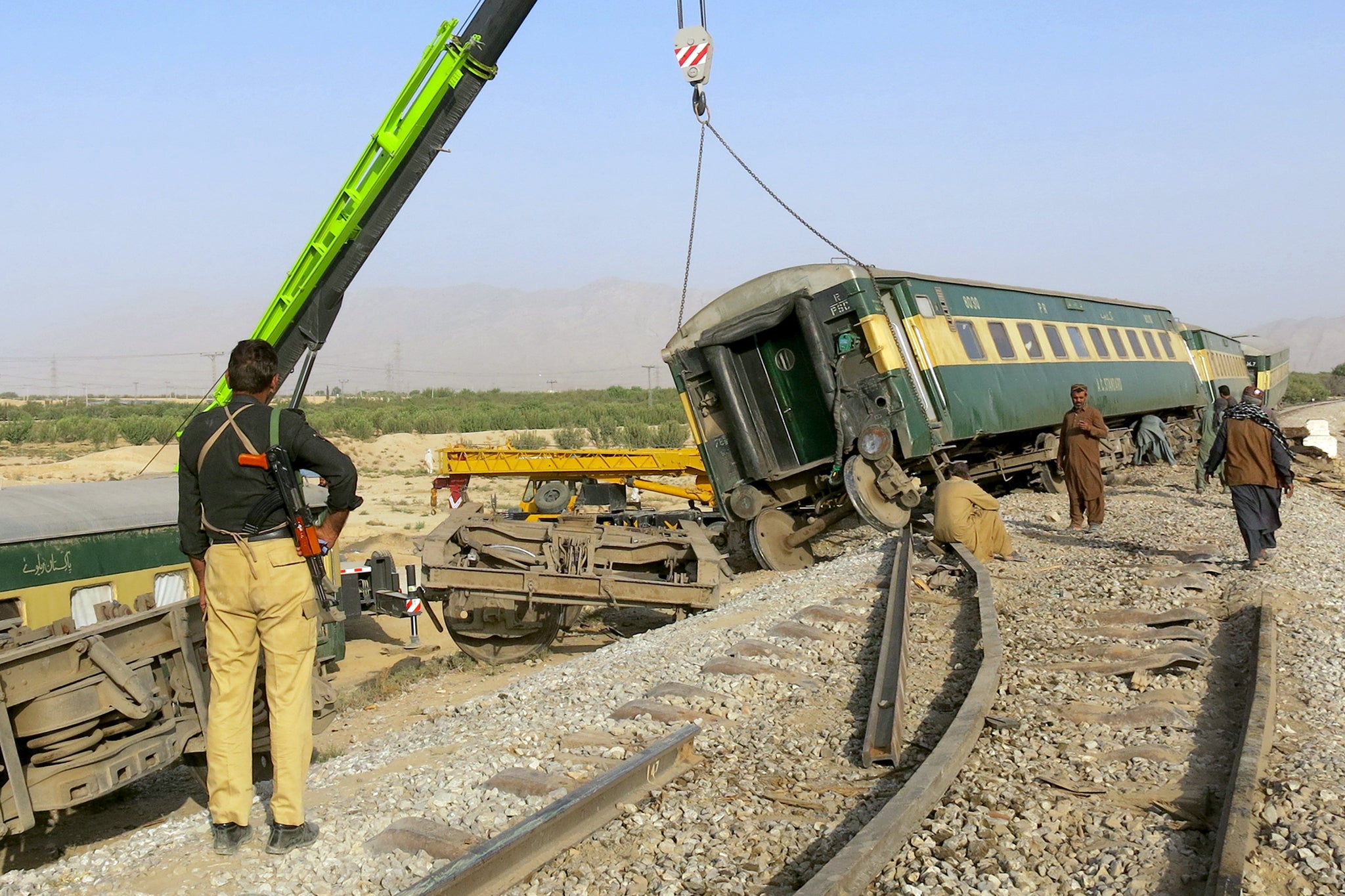 An improvised explosive device hit the Jaffar Express in Balochistan last month