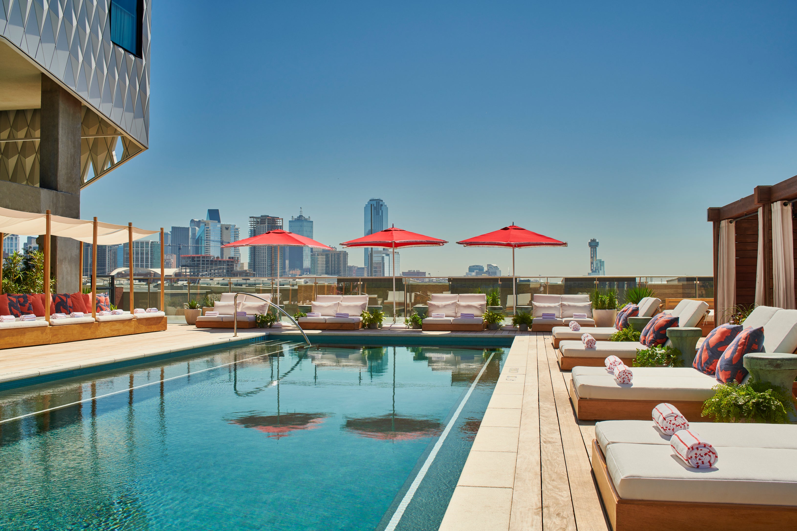 Skyline suites at Virgin Hotels Dallas offer stunning views of the city