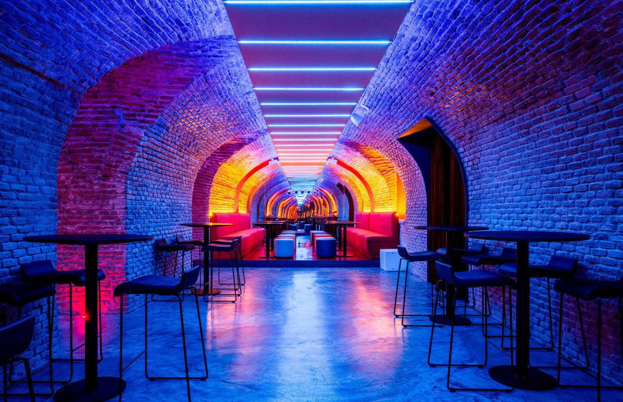 This adult-only hotel has plenty of places to lounge