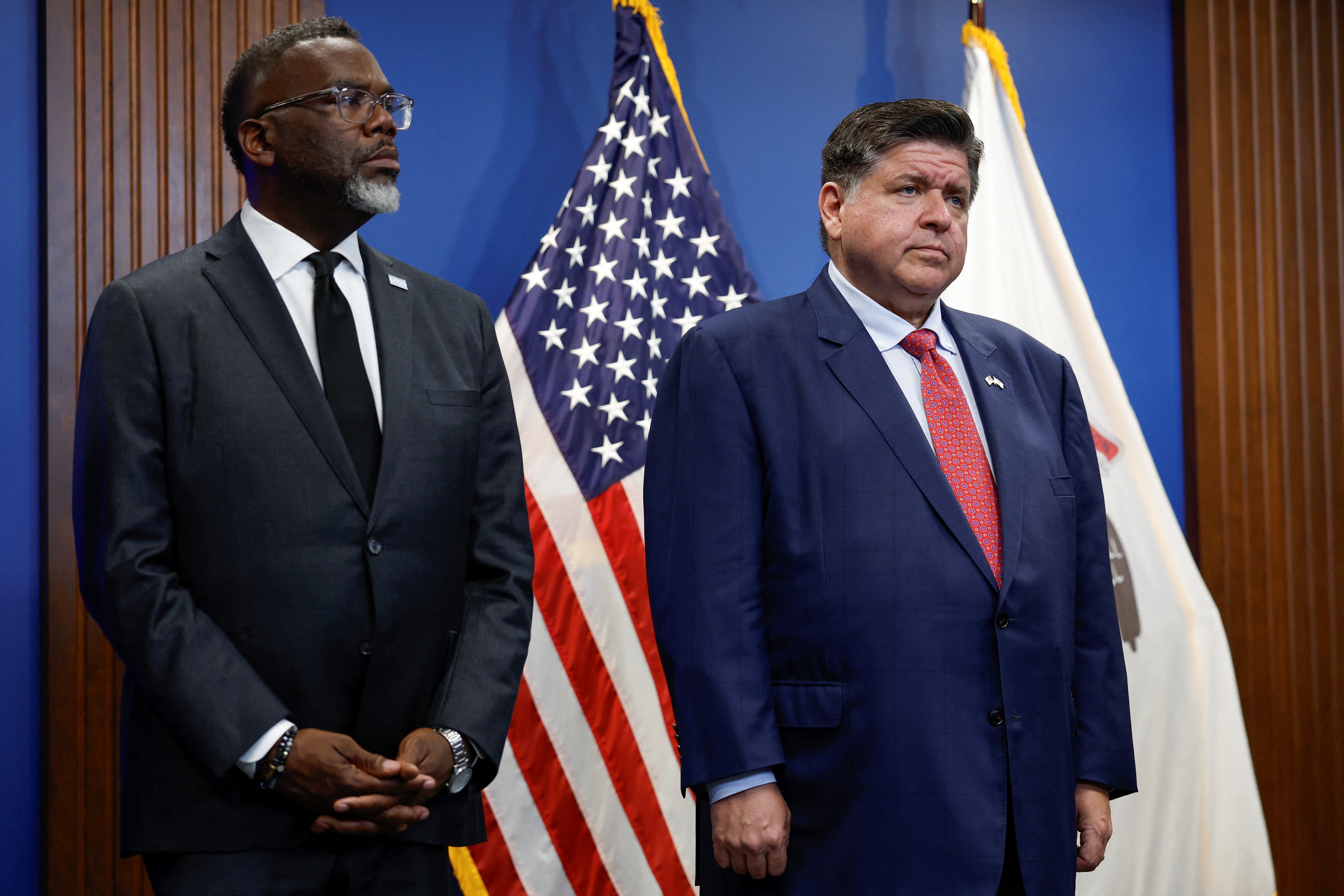 Chicago Mayor Brandon Johnson and Illinois Governor JB Pritzker have stood up to Trump as he sends federal law enforcement into Chicago