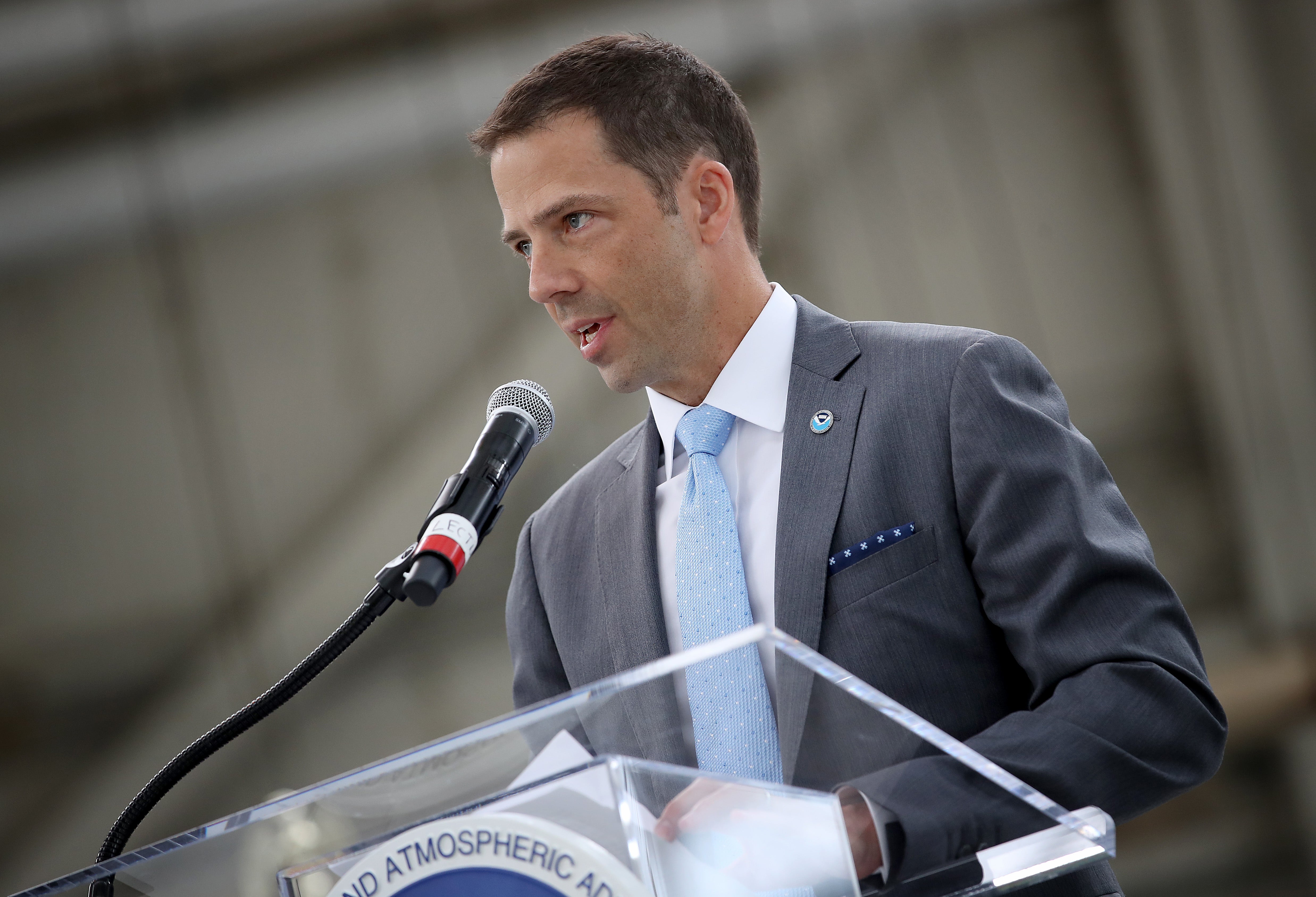 Neil Jacobs, pictured in 2019, has been confirmed by the Senate to lead NOAA