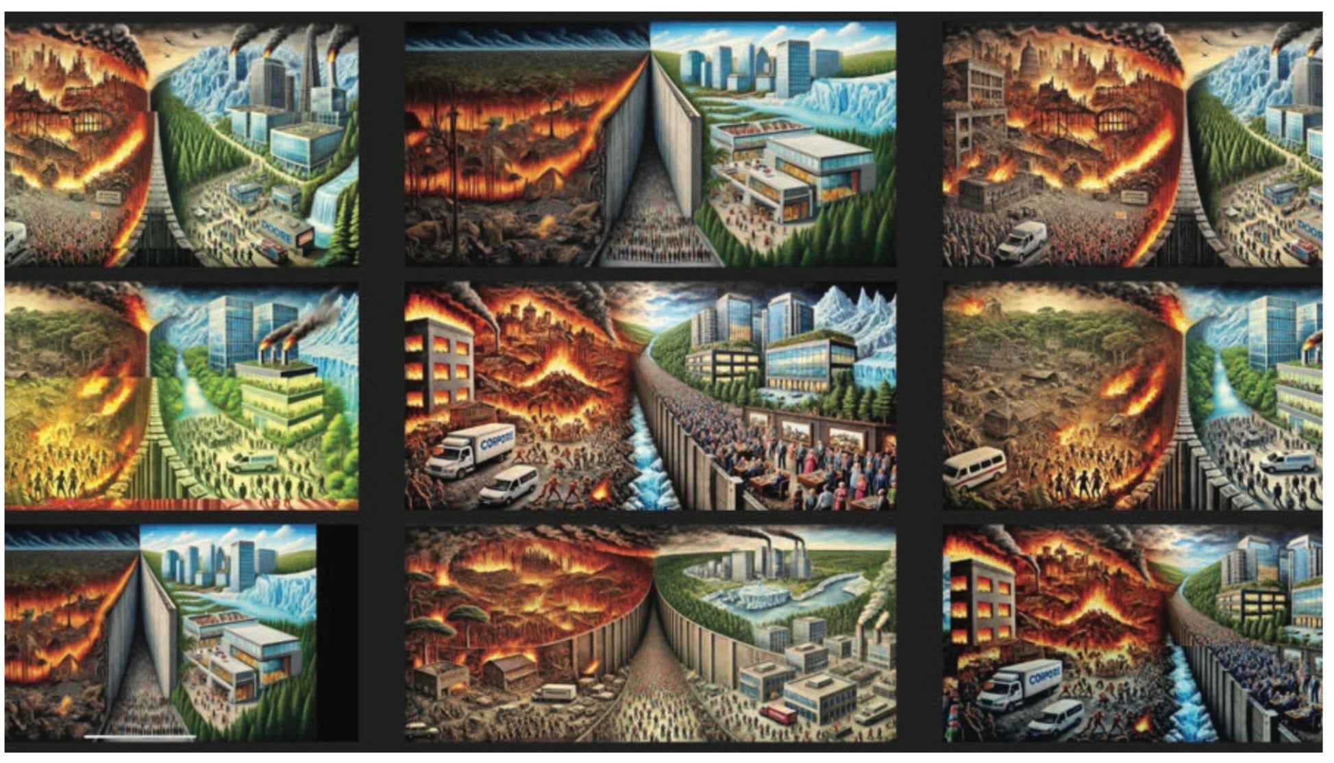 Chat GPT pics allegedly produced by Jonathan Rinderknecht show the burning of cities.