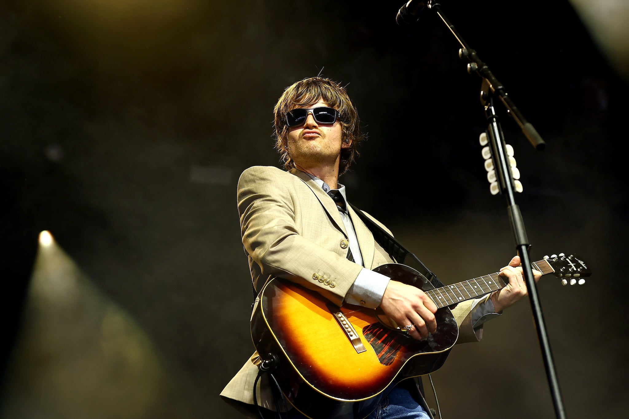  Joe Keery performs as Djo at Coachella music festival 2025