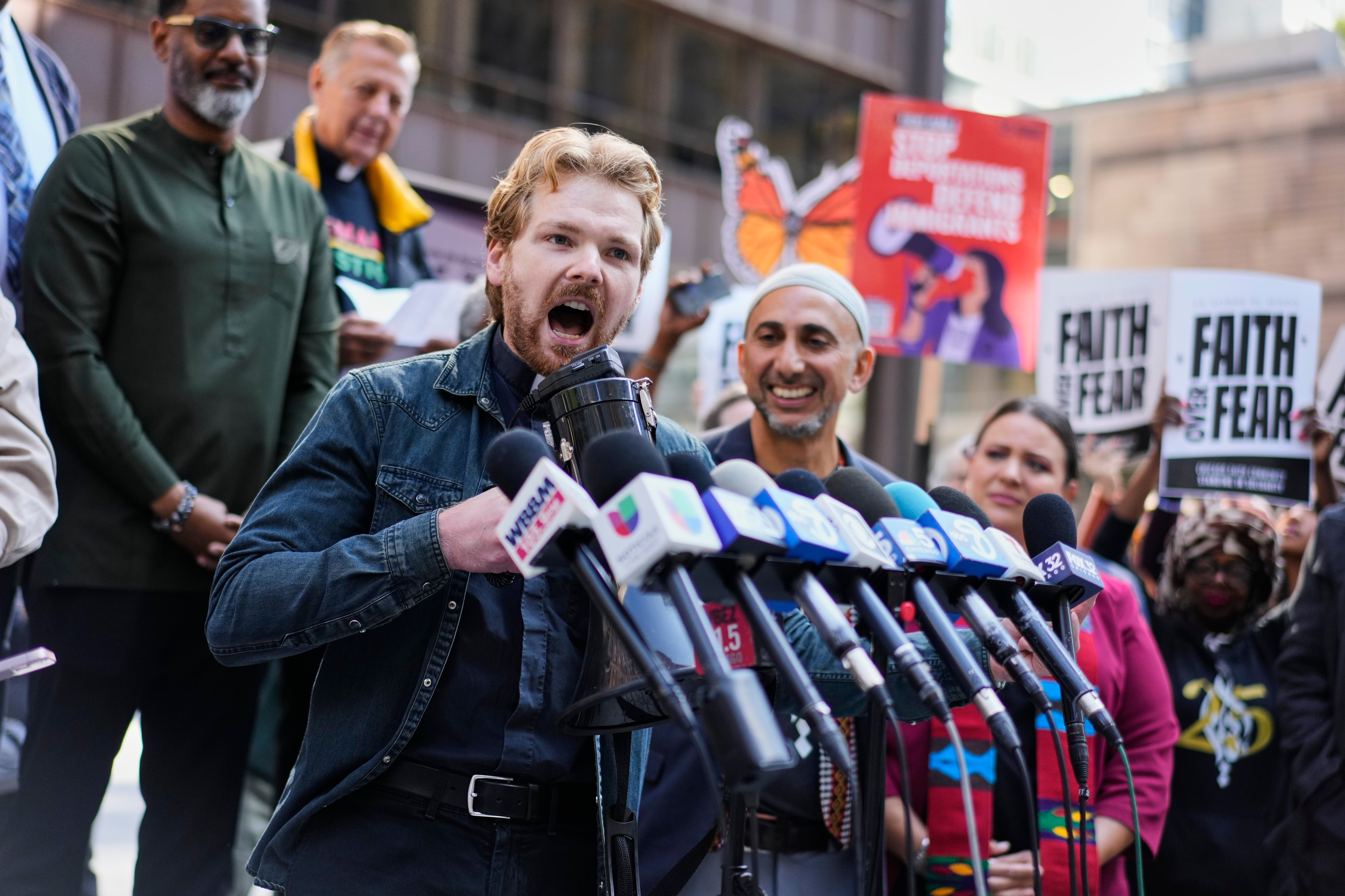 Black is among Chicago-area plaintiffs suing the administration, alleging federal agents’ aggressive tactics are infringing on their First Amendment and religious freedom rights