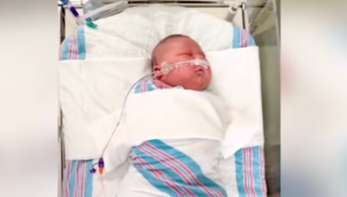 Cassian weighed 13 pounds when he was born
