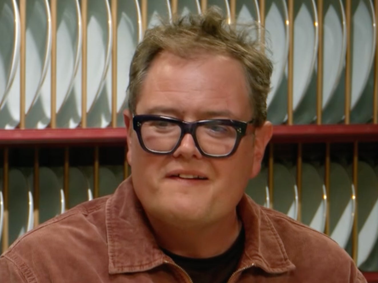 The comedian was shown sweating and cackling nervously every time anyone accused him of being traitorous