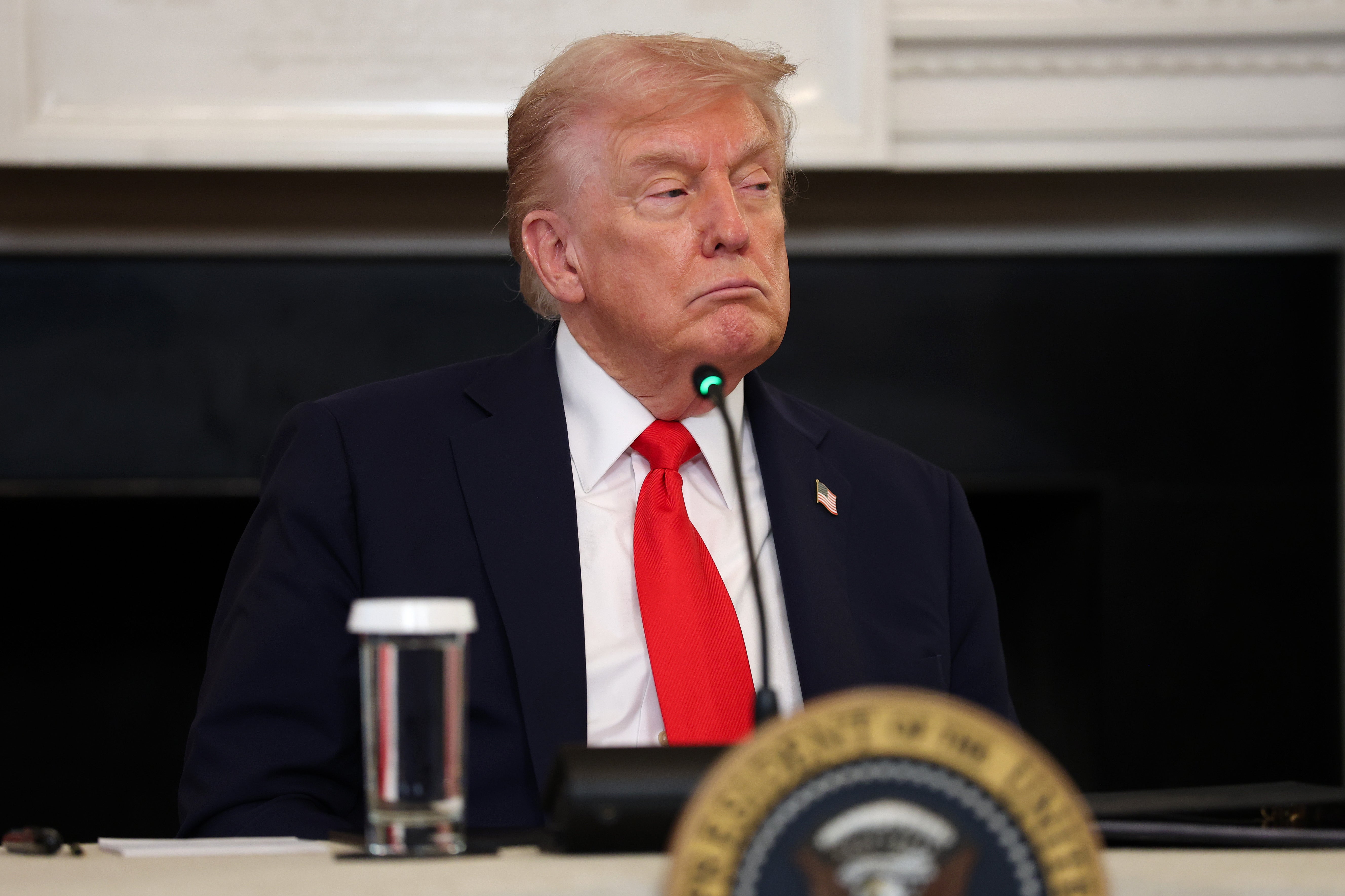 California Gov. Gavin Newsom dubbed U.S. President Donald Trump ‘Dozy Don’ after he looked drowsy during a roundtable discussion on Antifa in the State Dining Room of the White House on October 8, 2025