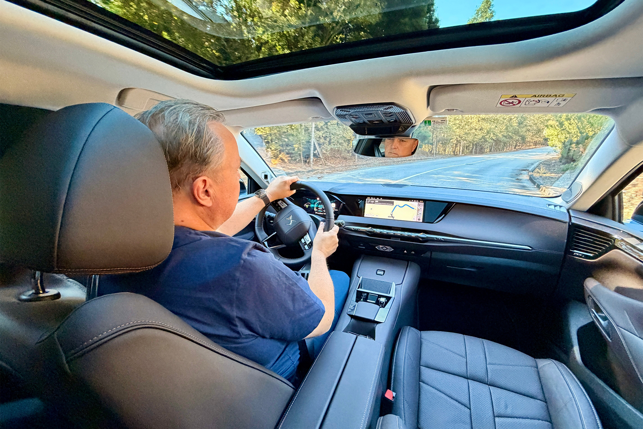 The interior of the DS No.4 feels as upmarket as any other premium brand, but with a bit of French flair