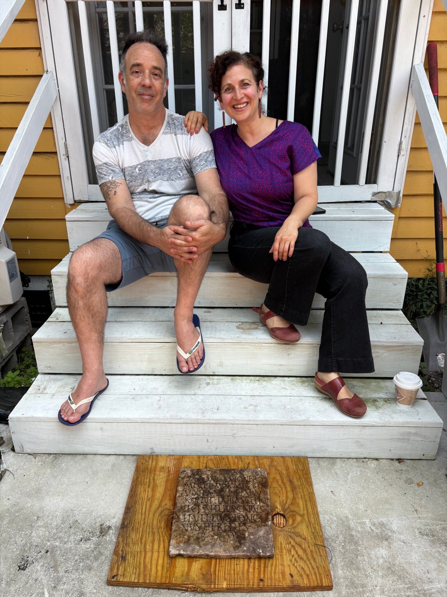 Dr. Daniella Santoro, a cultural anthropologist and Tulane University adjunct professor, reached out to colleagues after she and her husband, Aaron Lorenz, discovered the tombstone in their yard