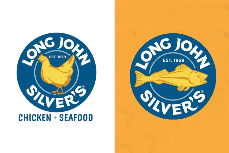 In its new logo, Long John Silver’s replaced the fish with a chicken to highlight its focus on chicken