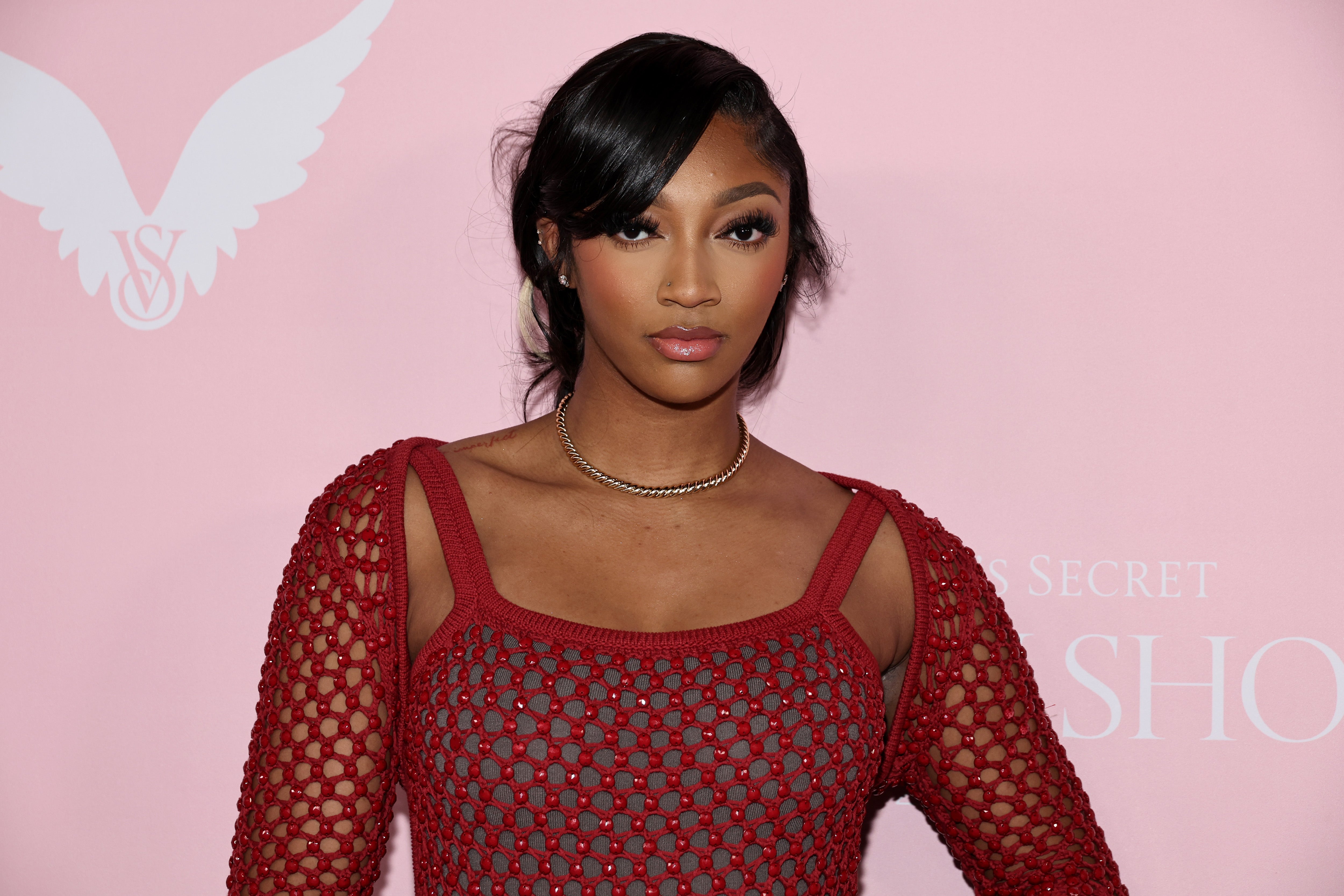 Angel Reese attends the Victoria's Secret Fashion Show 2024