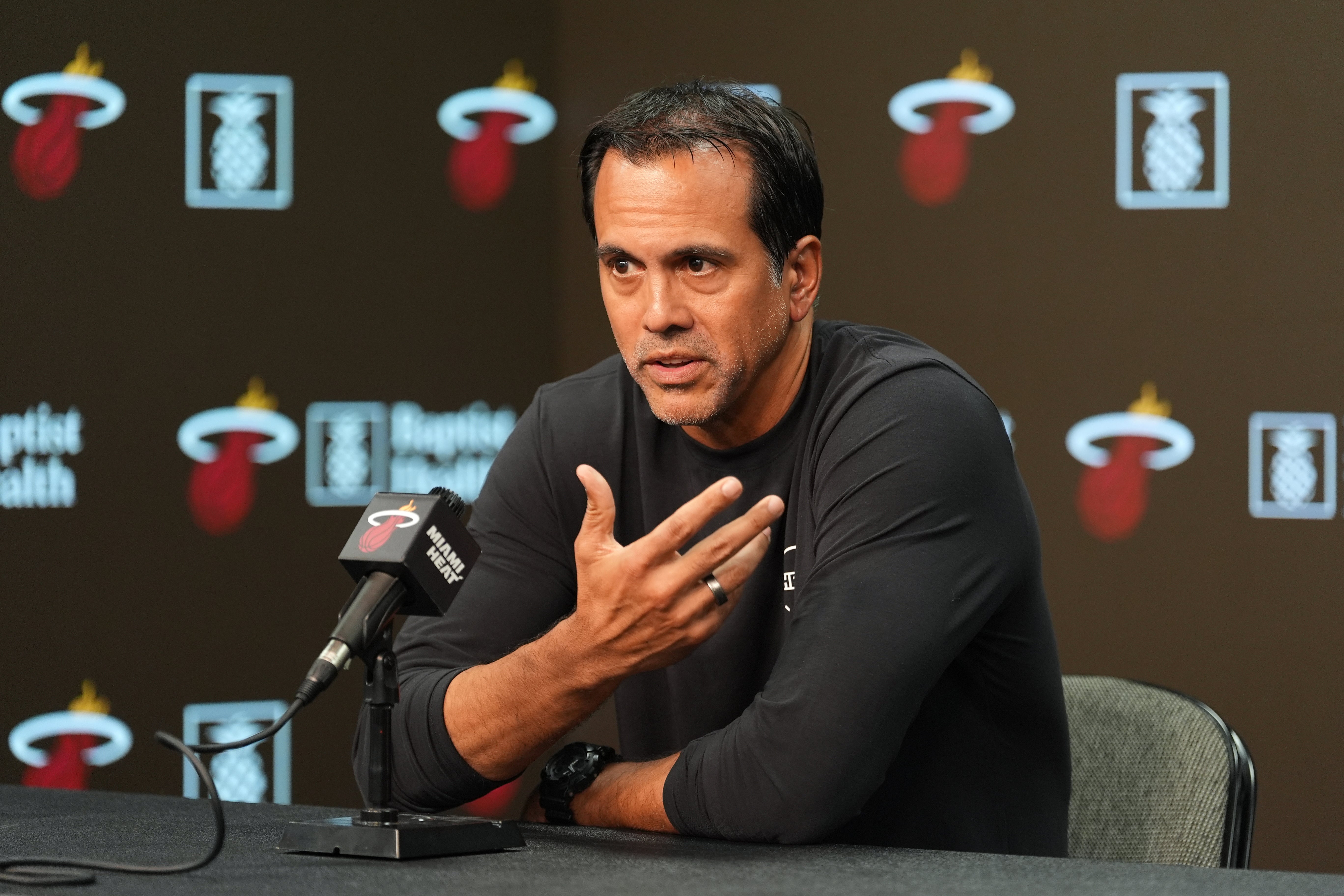 Erik Spoelstra’s Miami home was destroyed by a fire on Thursday morning