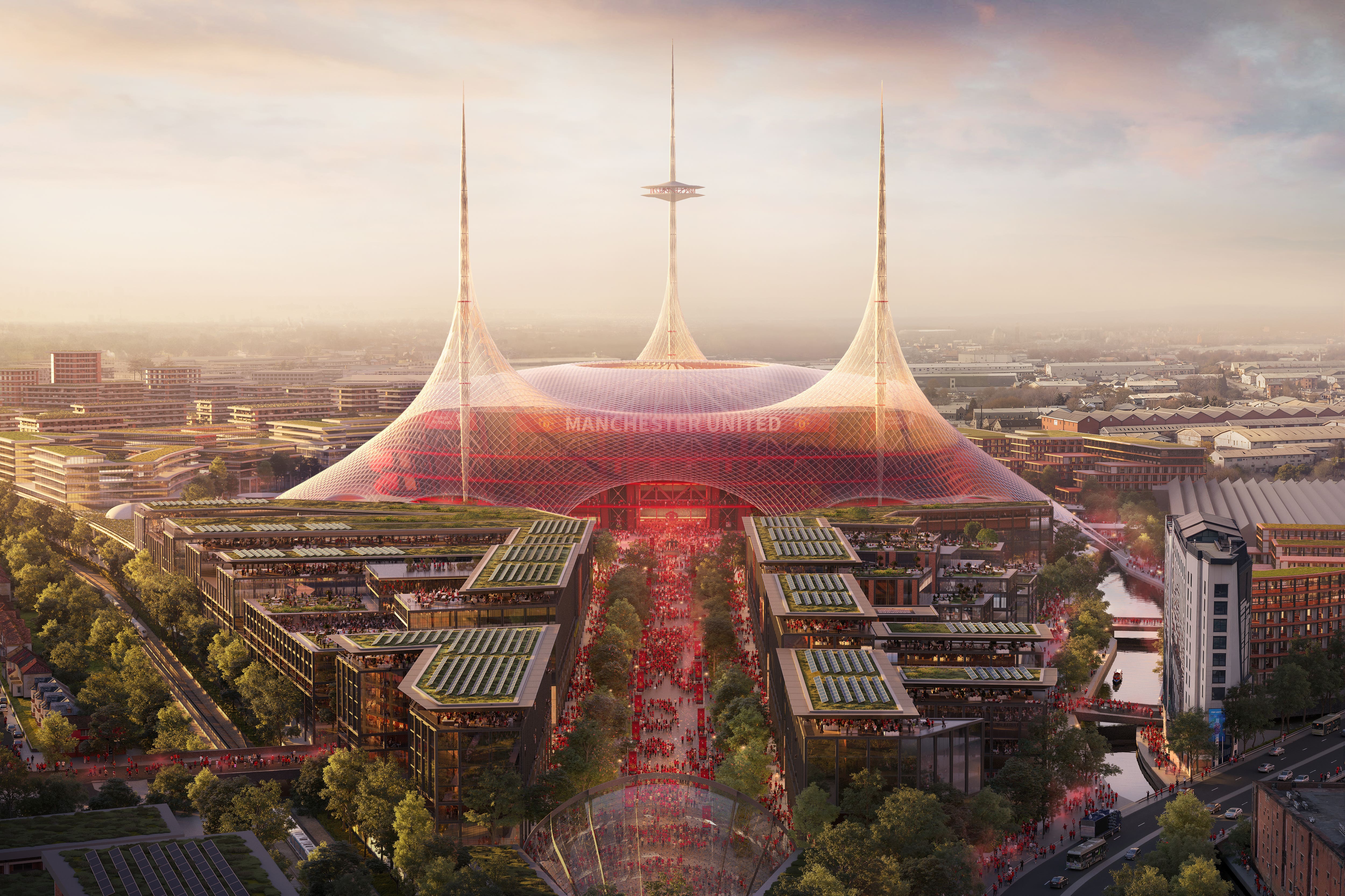 <p>Manchester United have plans to build a new stadium</p>