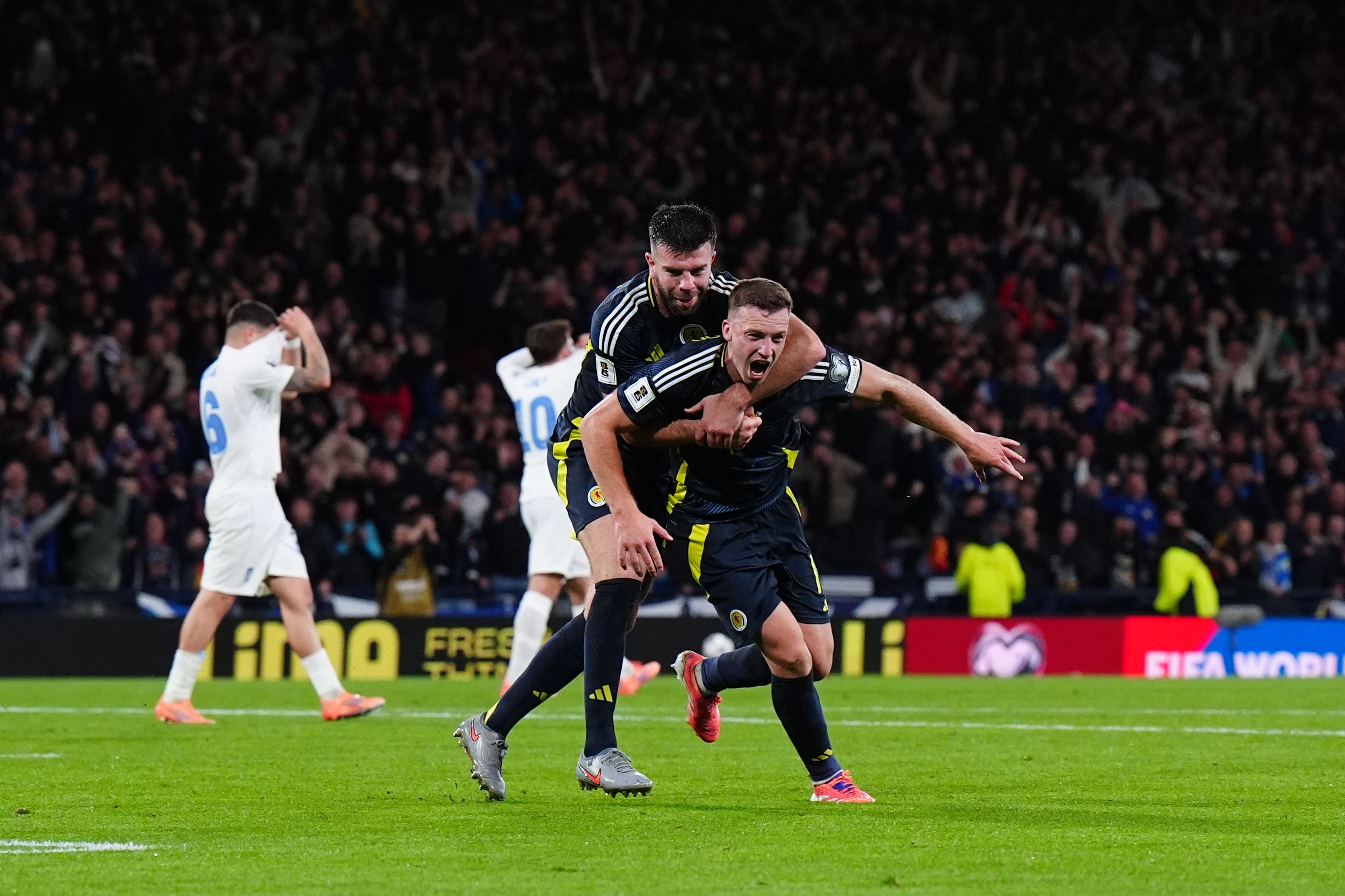 Scotland kept their hopes alive by beating Greece