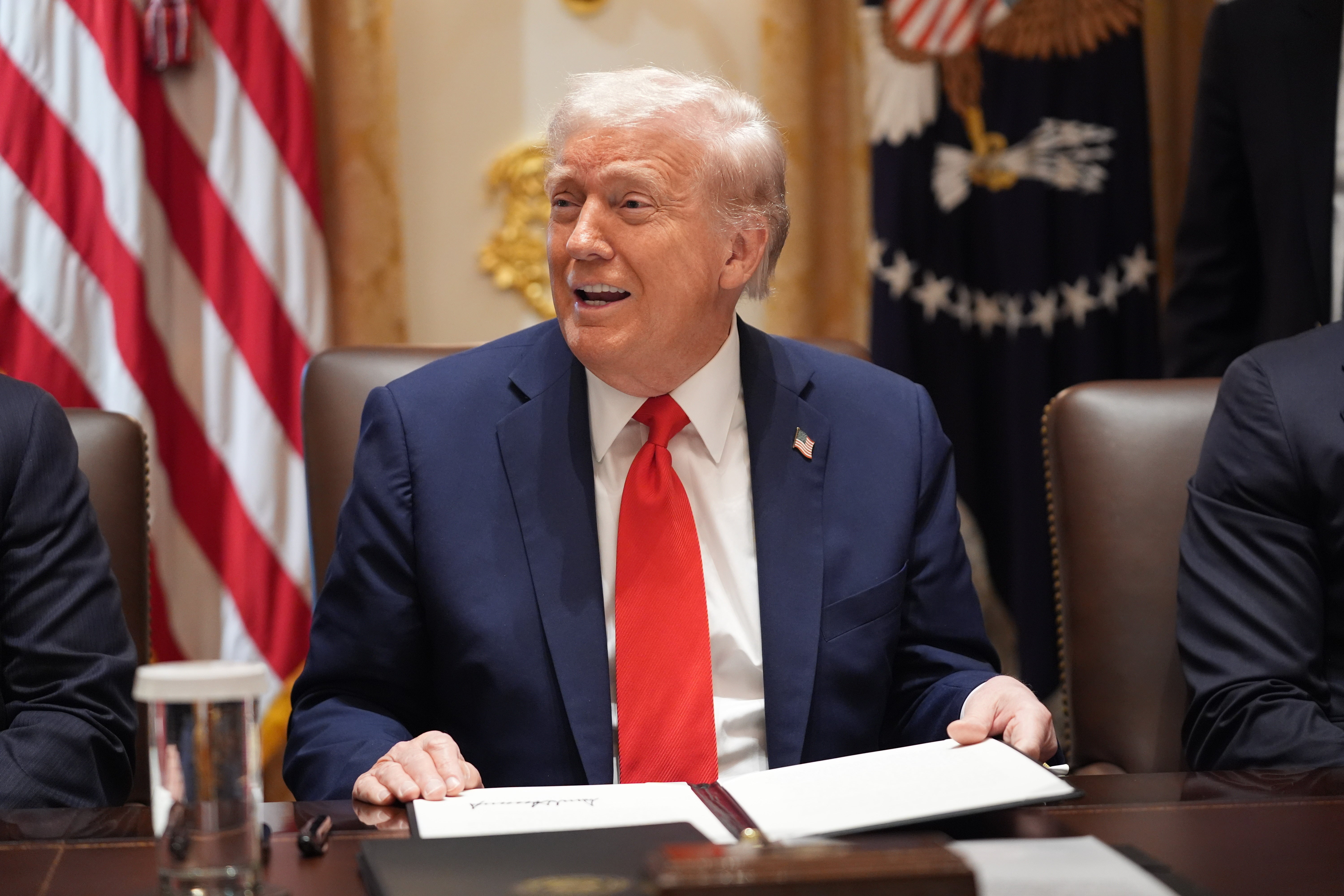 Trump said there was a lot of ‘talent’ and ‘luck’ involved in the peace deal