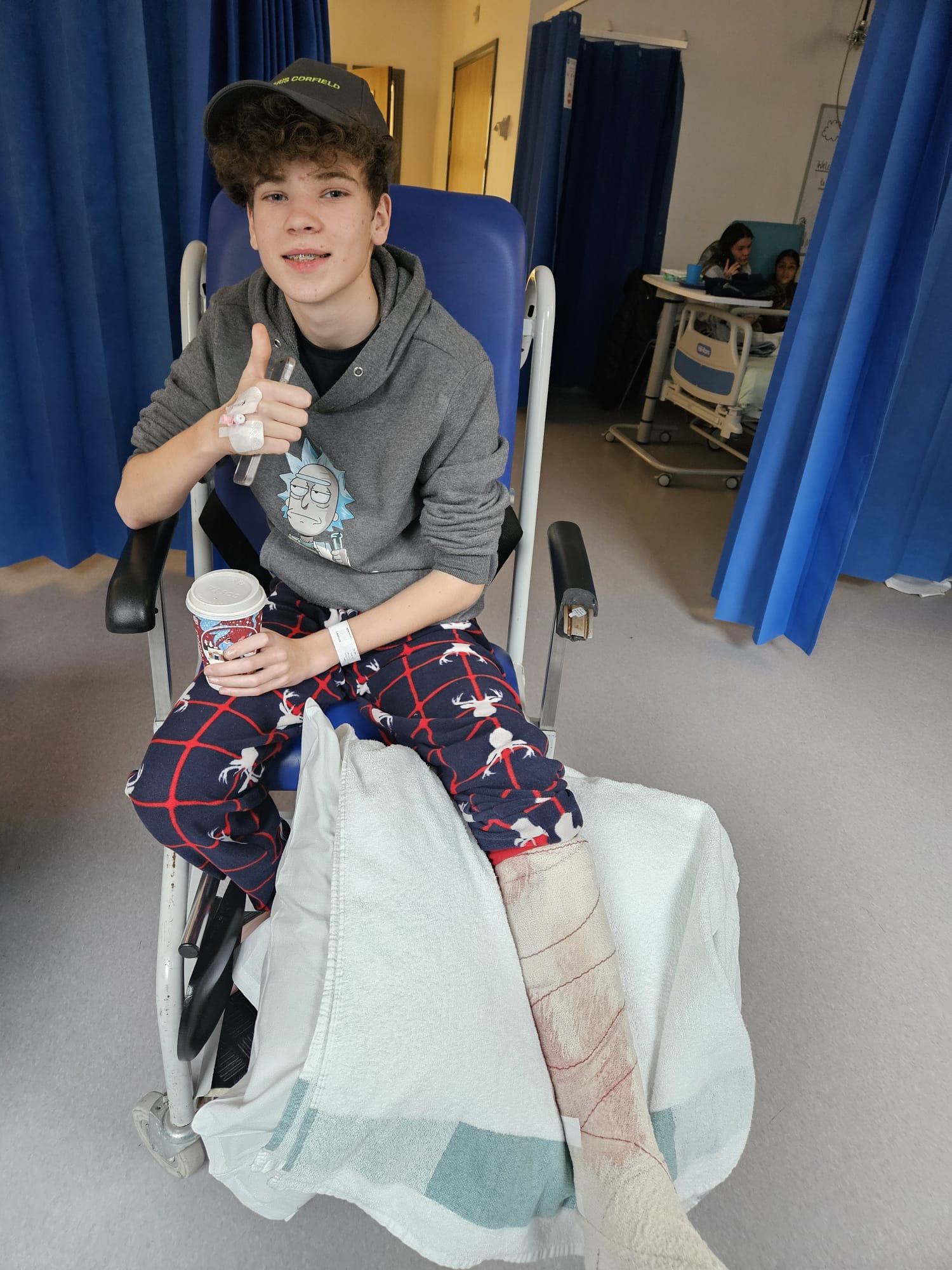 Shayne started to experience ‘pressure in the back of his leg’