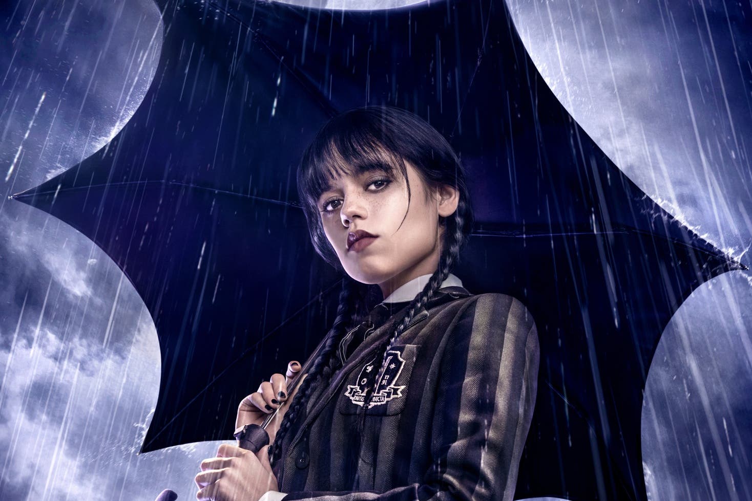 Wednesday Addams is part of the trending beauty looks for Halloween 2025 (Netflix/PA)