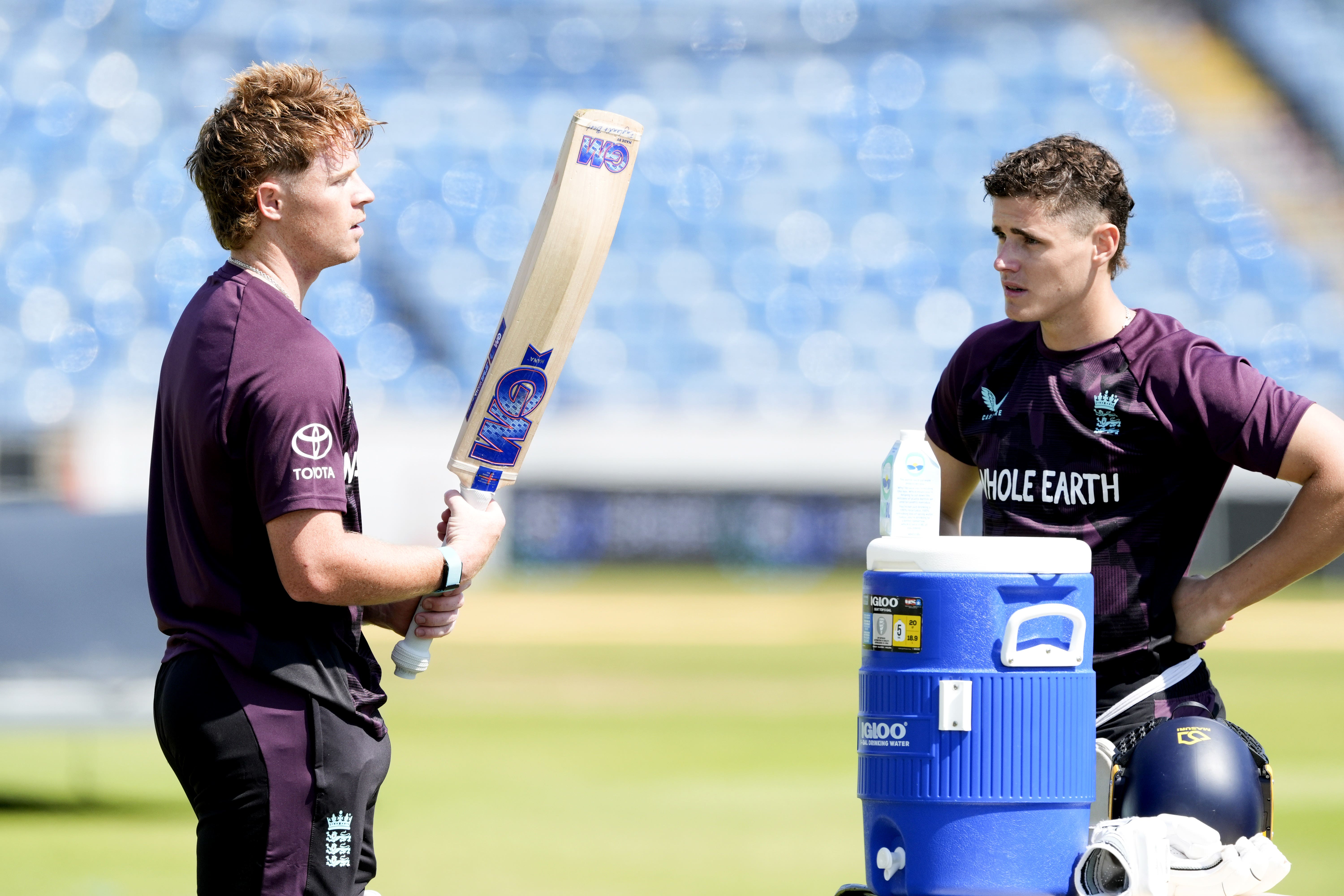 Ollie Pope (left) and Jacob Bethell (right) are vying for the number three shirt in Australia (Danny Lawson/PA)