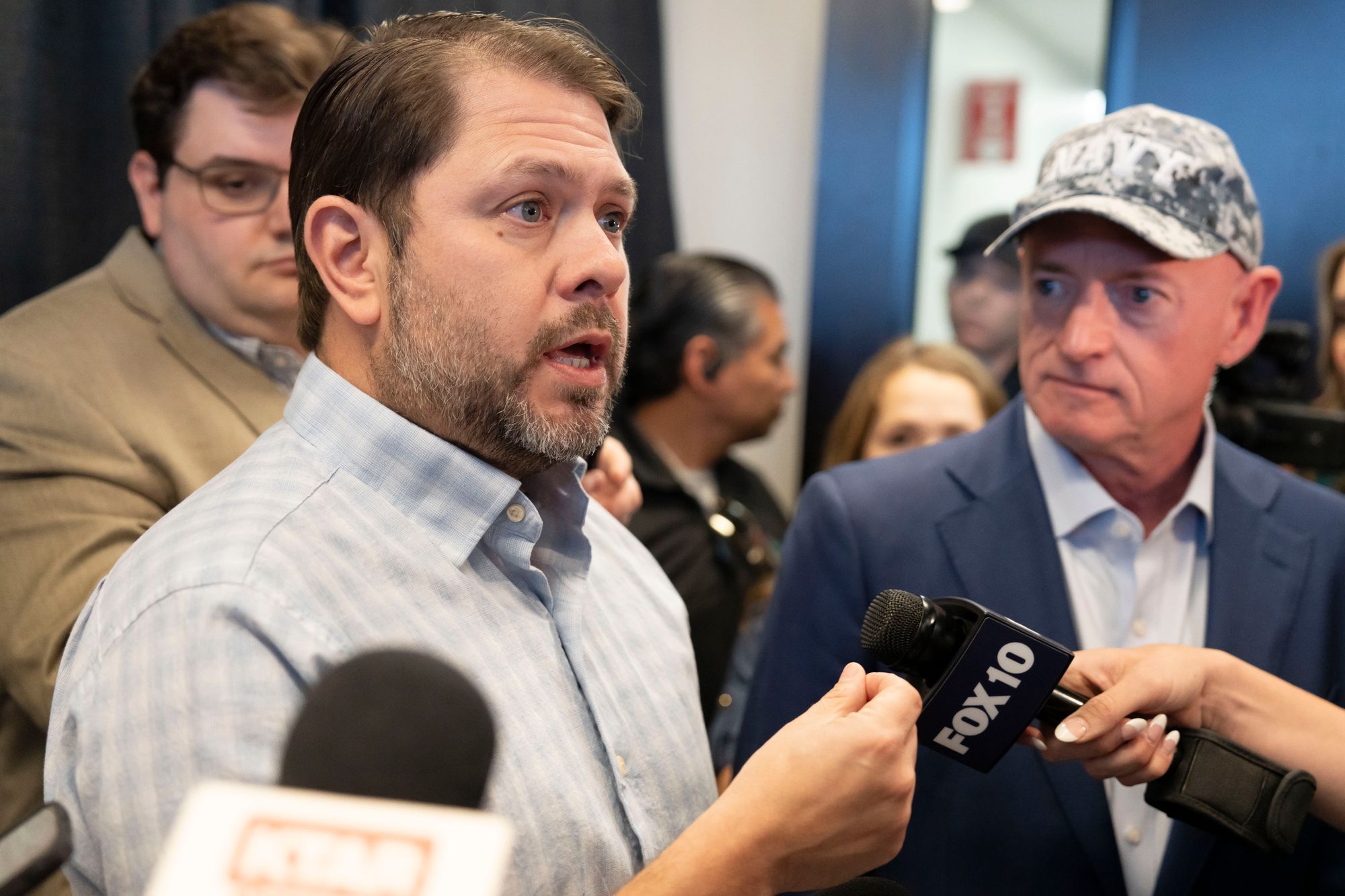 Senators Ruben Gallego and Mark Kelly have demanded Johnson seat Democrat Adelita Grijalva