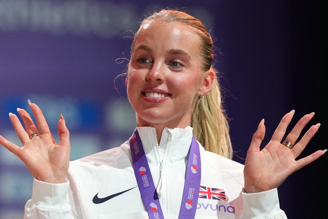 Keely Hodgkinson won in Athlos (Martin Rickett/PA)