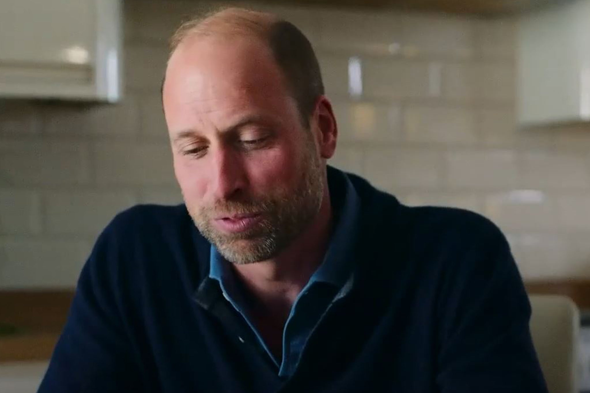 The prince said it was hard to ask her difficult questions about her loss