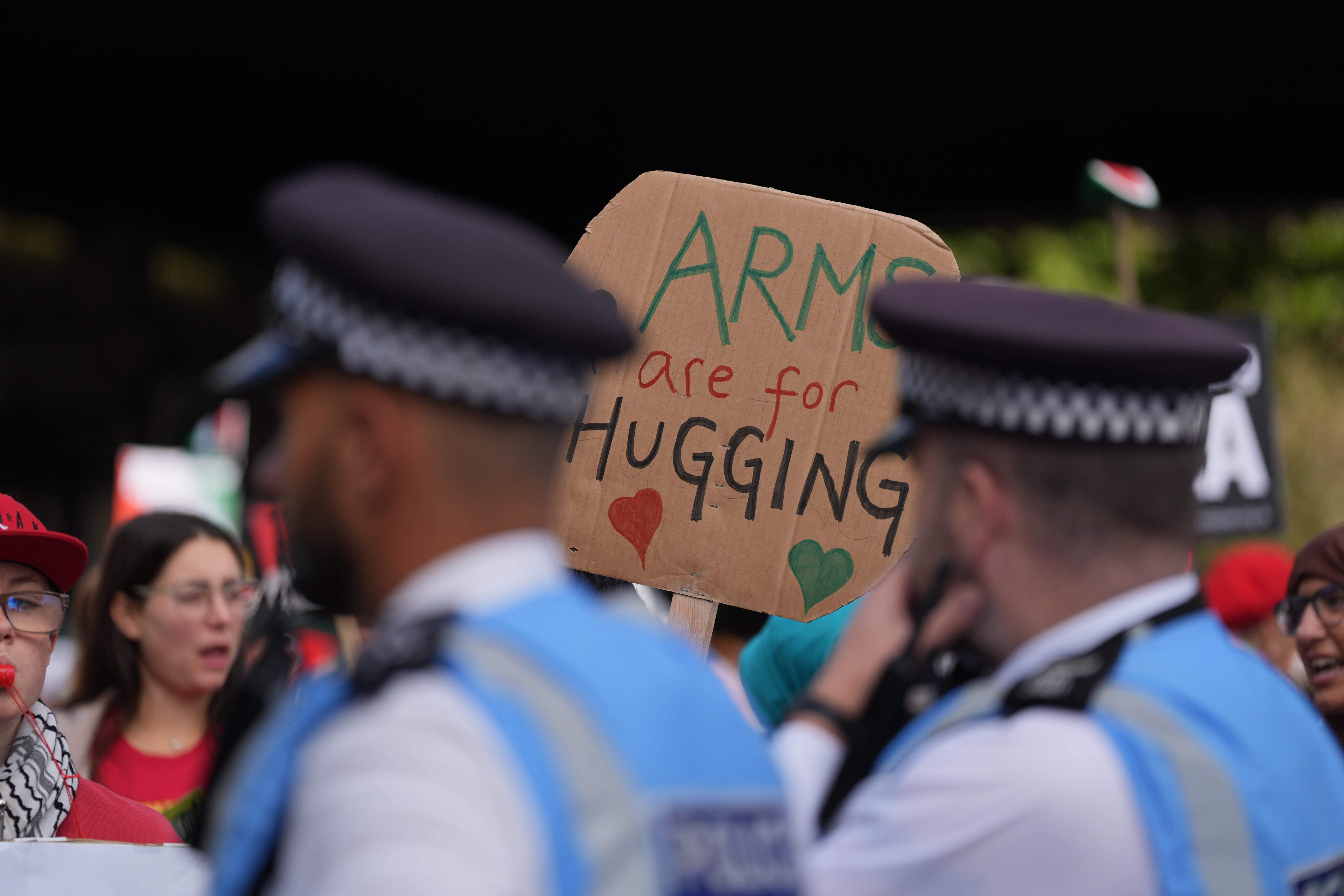 Thousands have gathered for a Palestine Solidarity Campaign march in London (Yui Mok/PA)