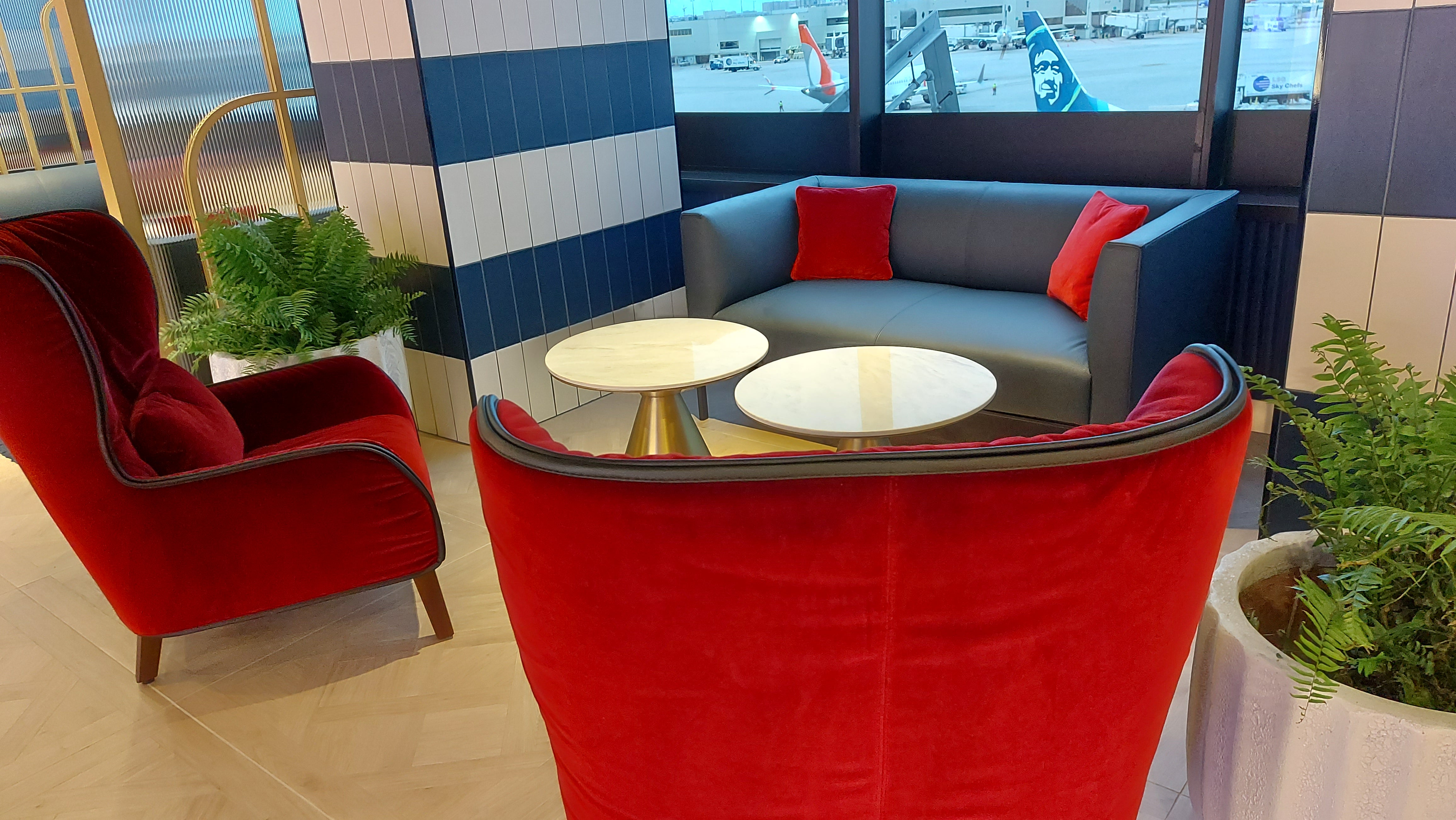 The Miami lounge is richly upholstered