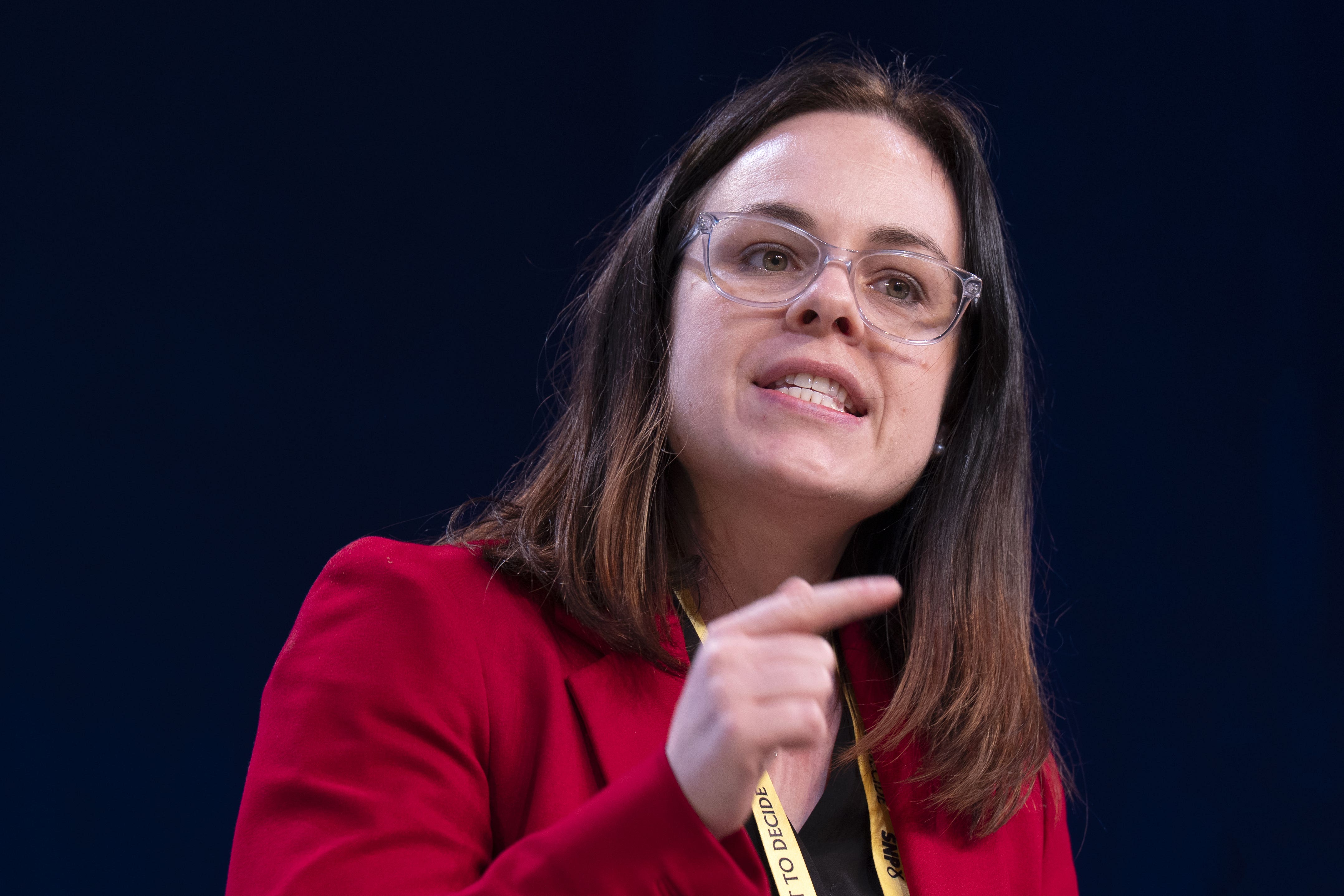 The Deputy First Minster spoke at her last conference as an MSP (Jane Barlow/PA)