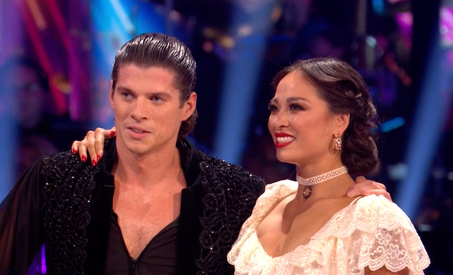 <p>Dream team: Lewis Cope and Katya Jones pictured after Saturday night’s stunning Paso Doble</p>