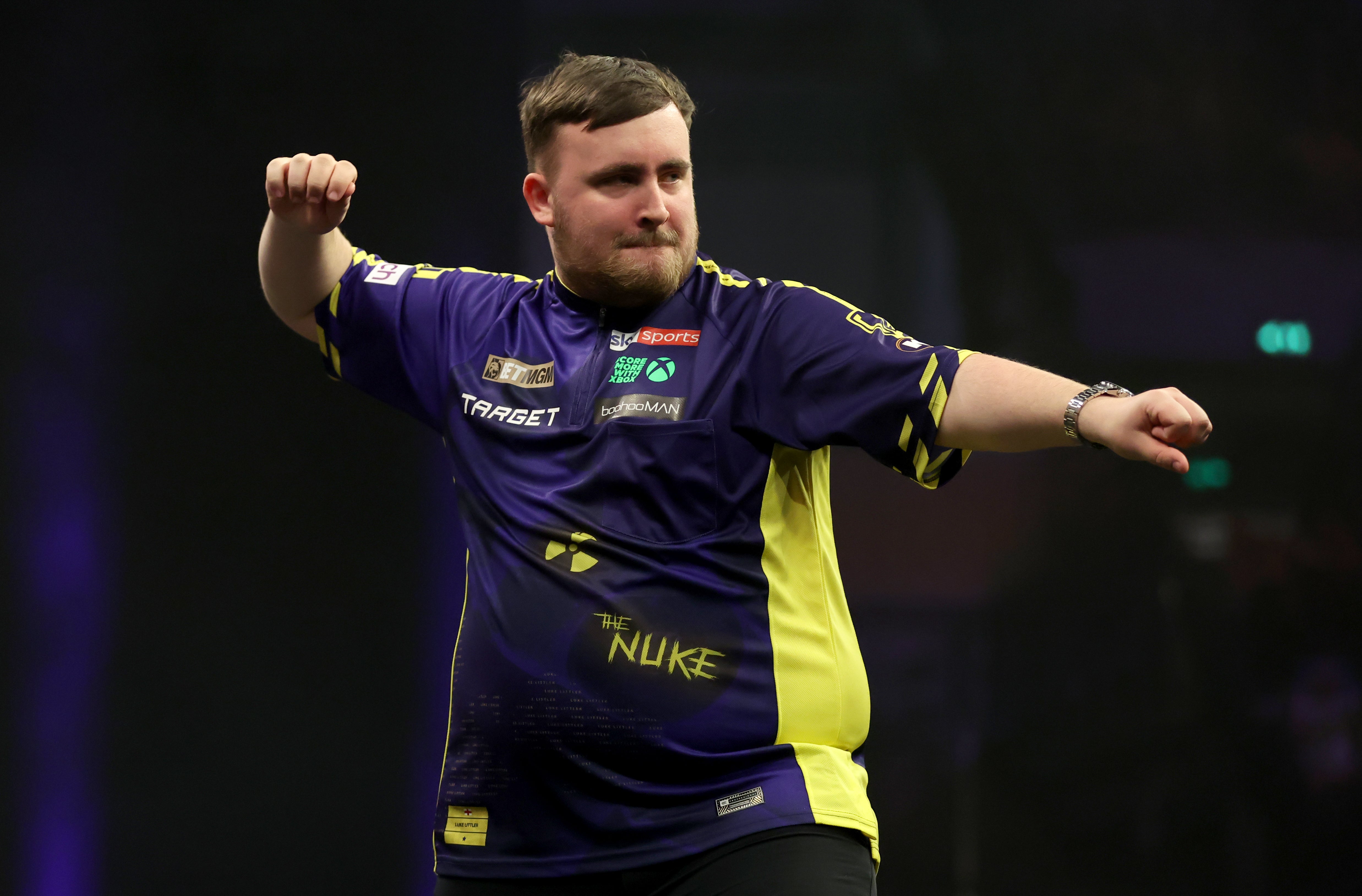 The darts player is ranked second in the world