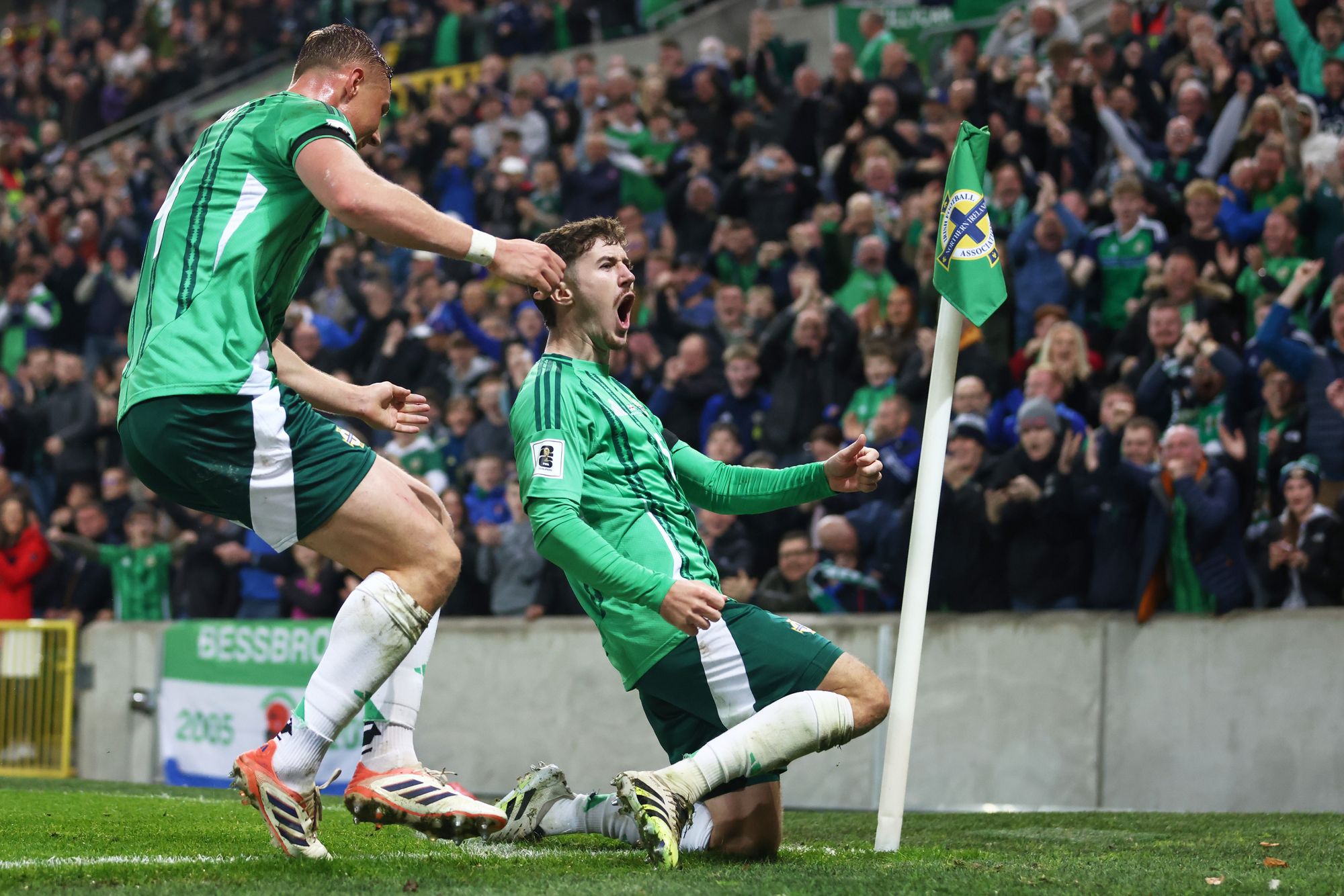 Trai Hume scored Northern Ireland's second goal in the 2-0 win over Slovakia on Friday