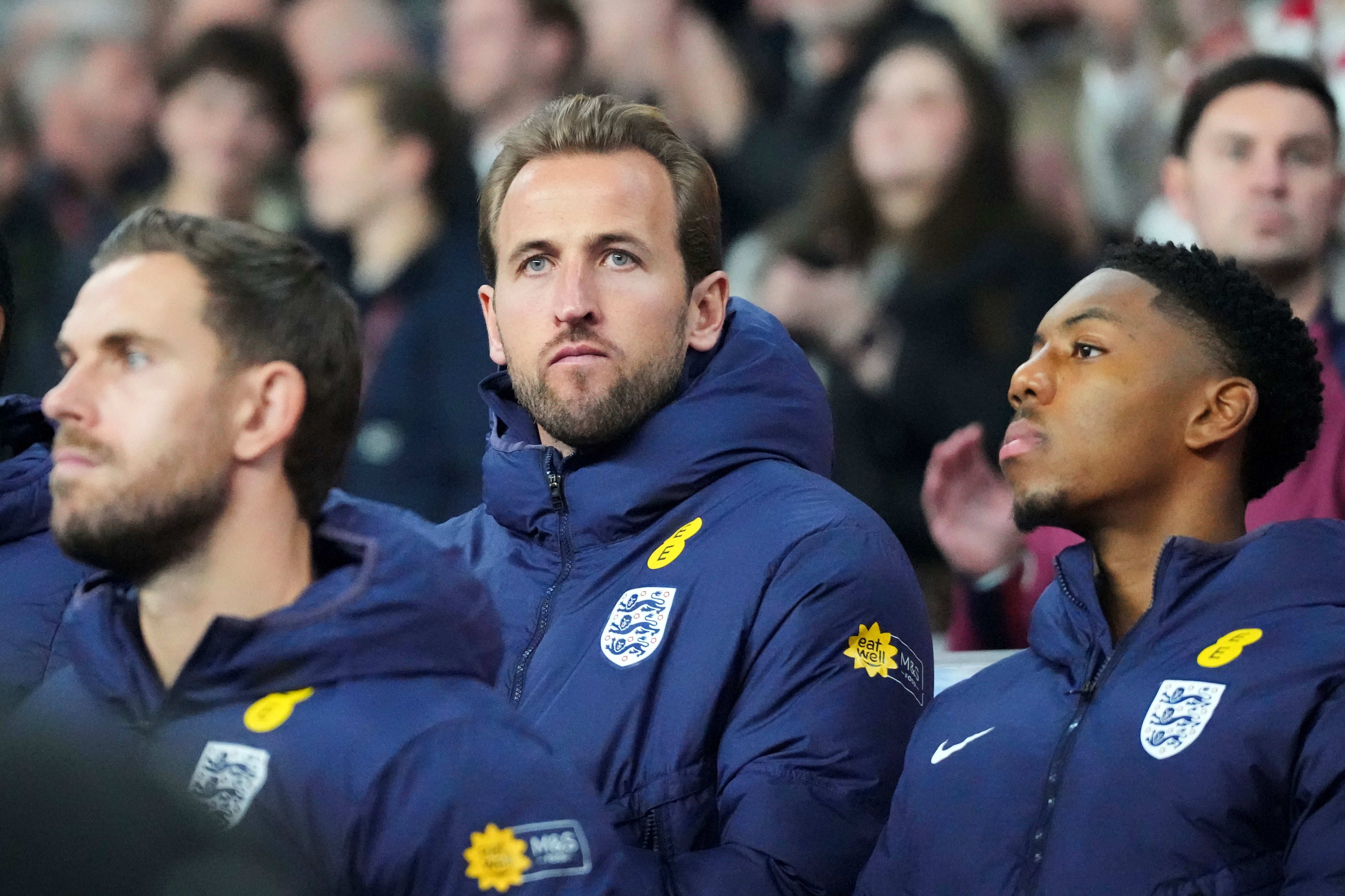 Harry Kane was ruled out against Wales (Frank Augstein/AP)