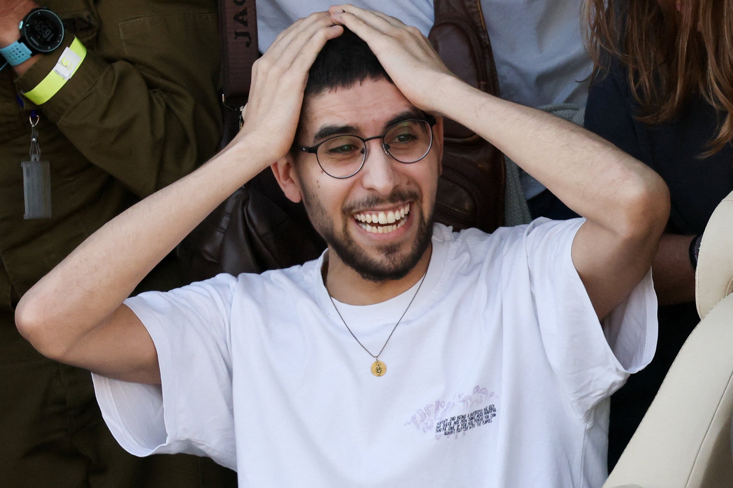 He was among 20 living hostages who were released under Donald Trump’s ceasefire deal